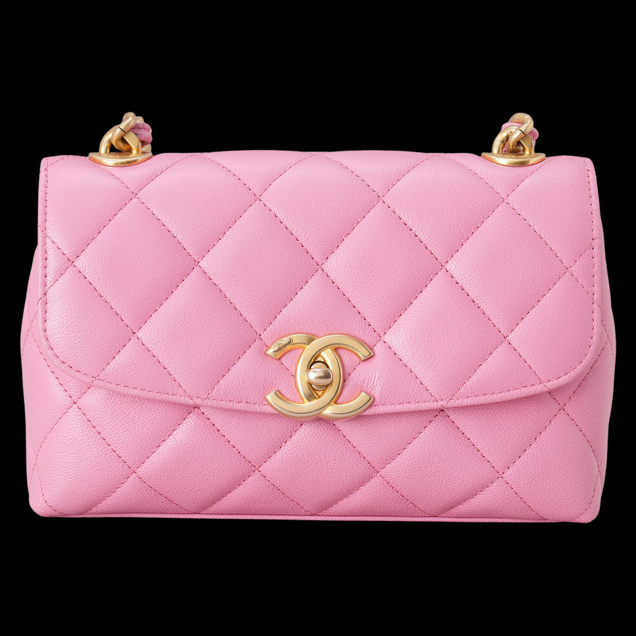 CHANEL(USED)샤넬 시즌 캐비어 체인 플랩 숄더백