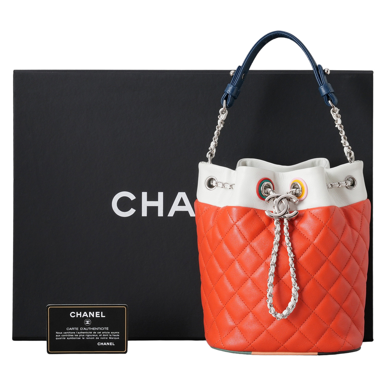 CHANEL(USED)샤넬 시즌 드로잉 버킷백