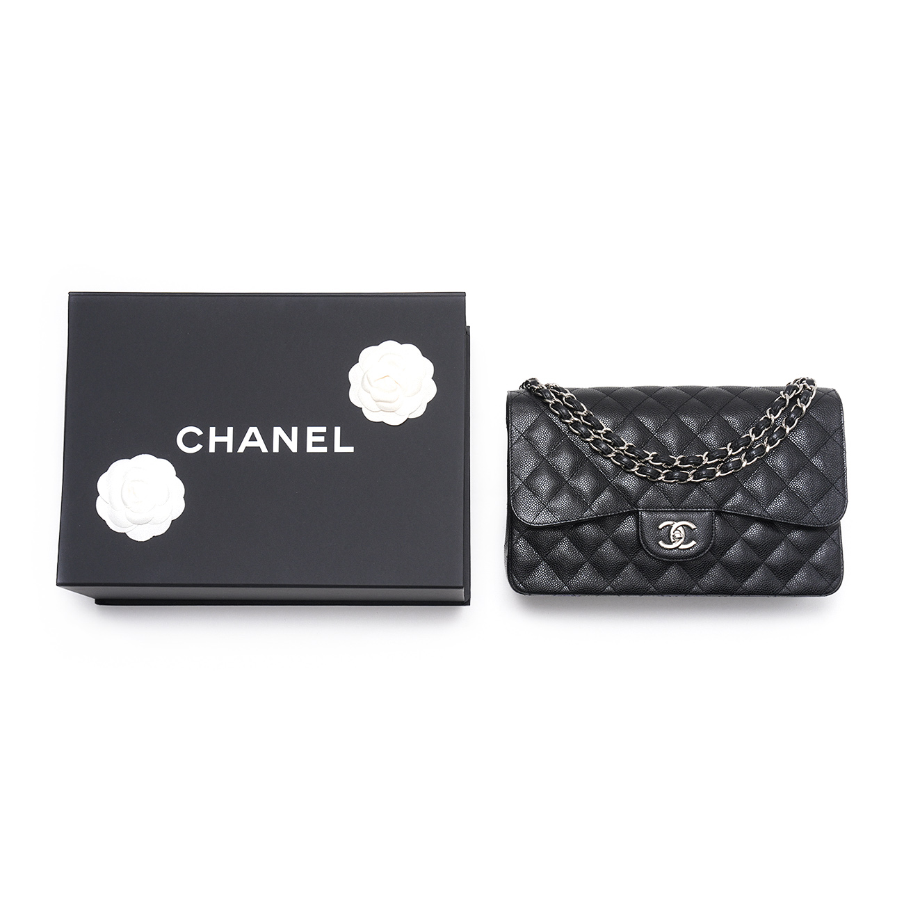 CHANEL(USED)샤넬 캐비어 클래식 점보 플랩백