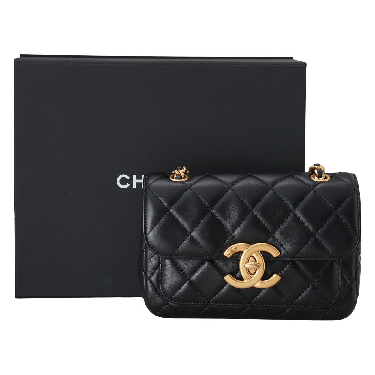 CHANEL(USED)샤넬 램스킨 시즌 숄더백