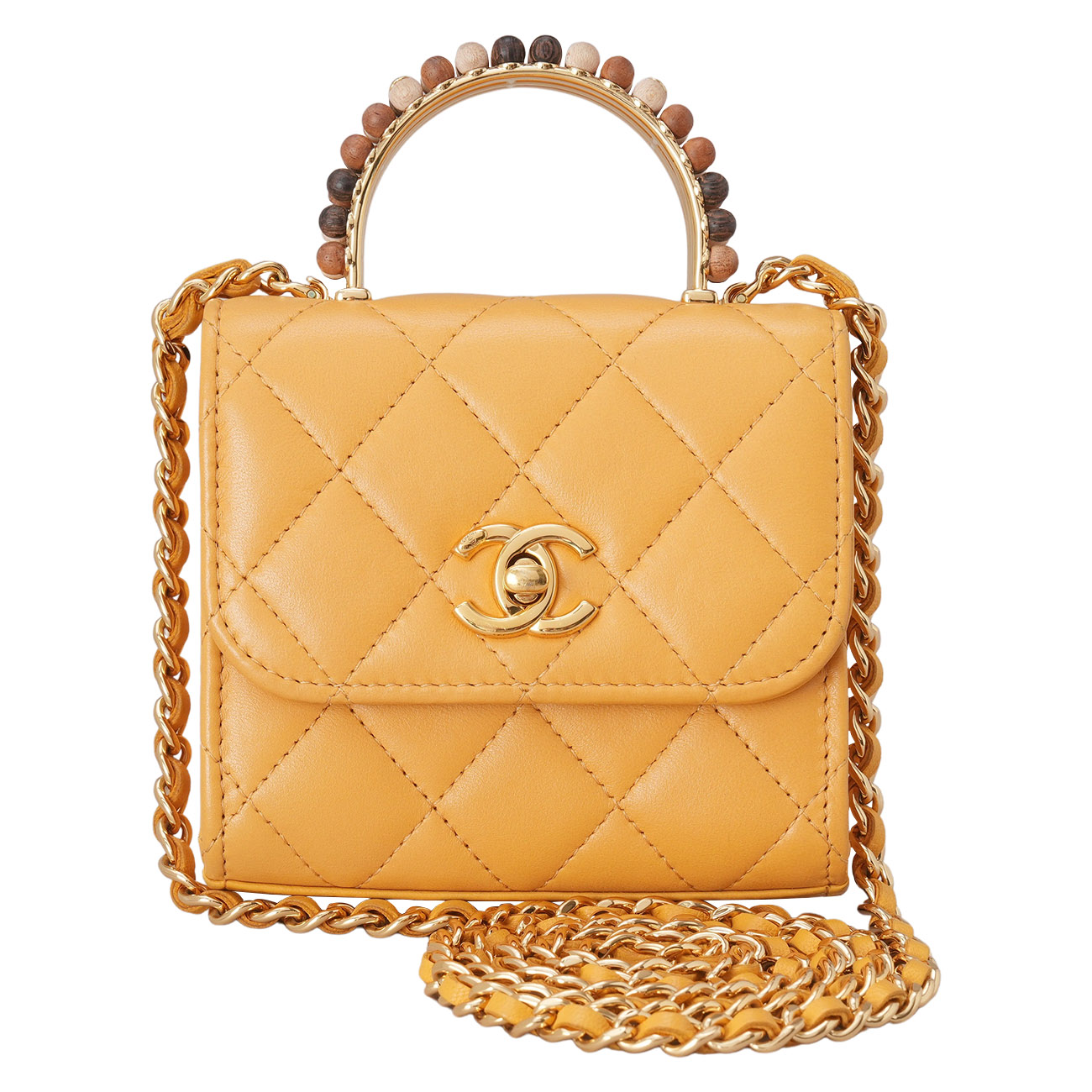CHANEL(USED)샤넬 시즌 탑핸들 미니 크로스백