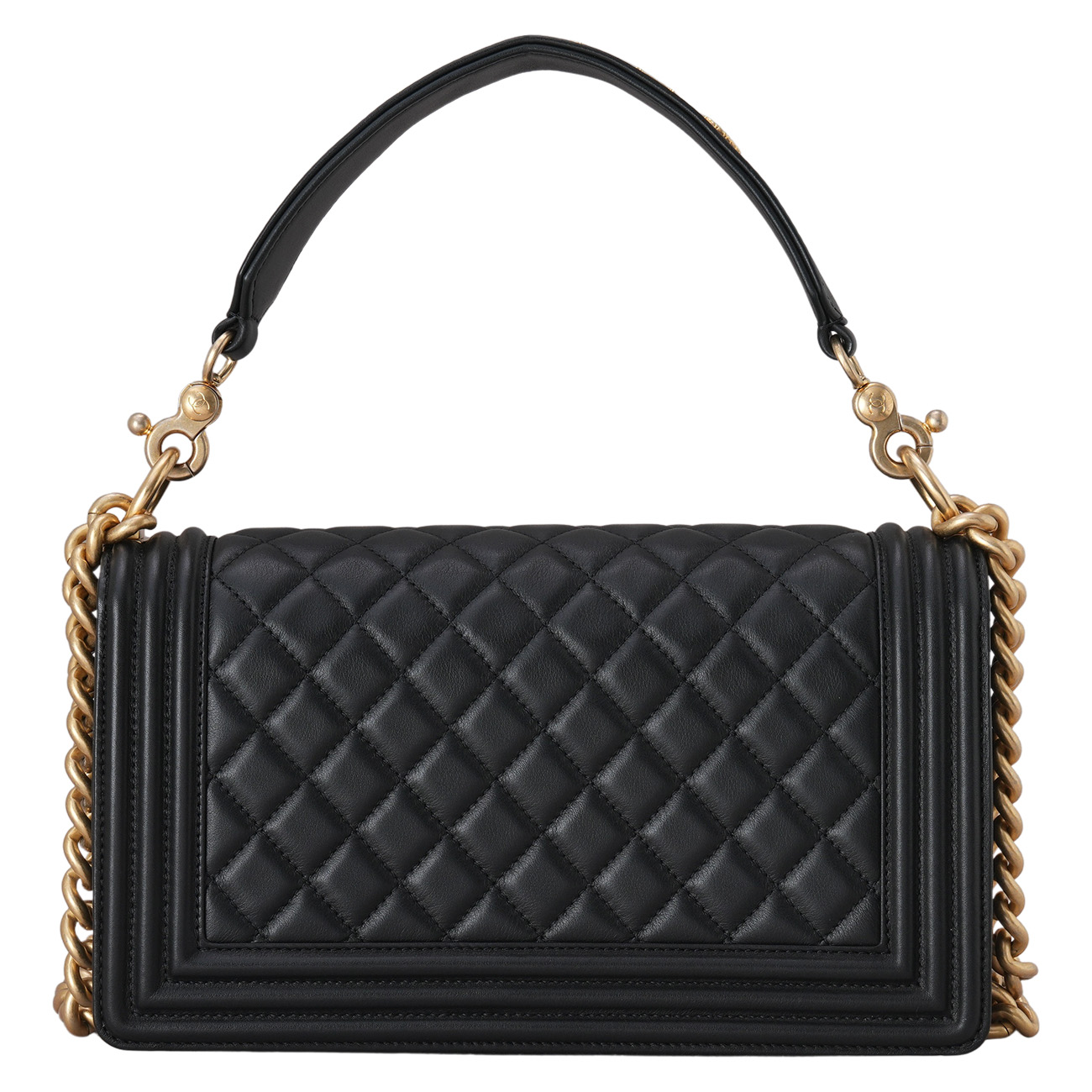 CHANEL(USED)샤넬 AS2118 레터링 탑핸들 보이샤넬 미듐
