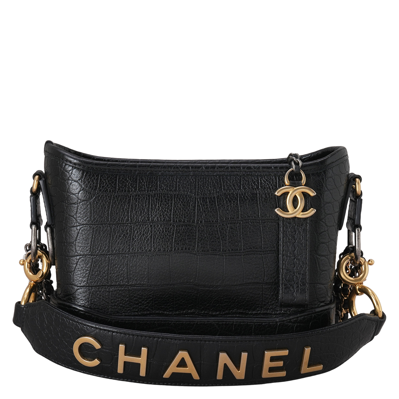 CHANEL(USED)샤넬 크로커다일 가브리엘 호보 스몰