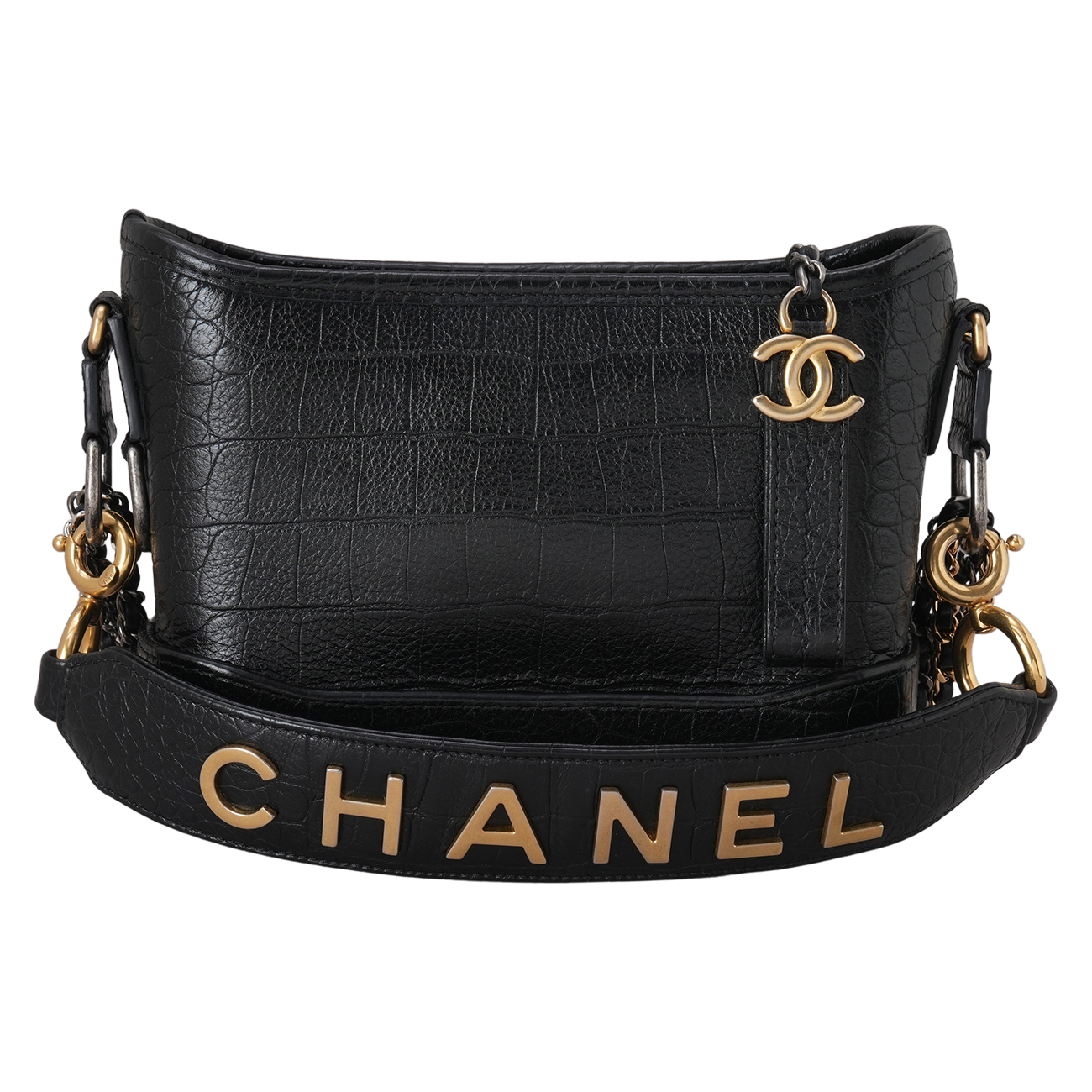 CHANEL(USED)샤넬 크로커다일 가브리엘 호보 스몰
