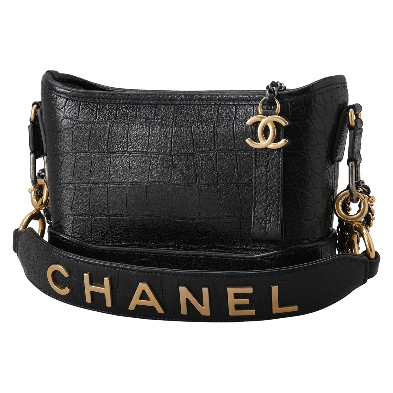 CHANEL(USED)샤넬 크로커다일 가브리엘 호보 스몰
