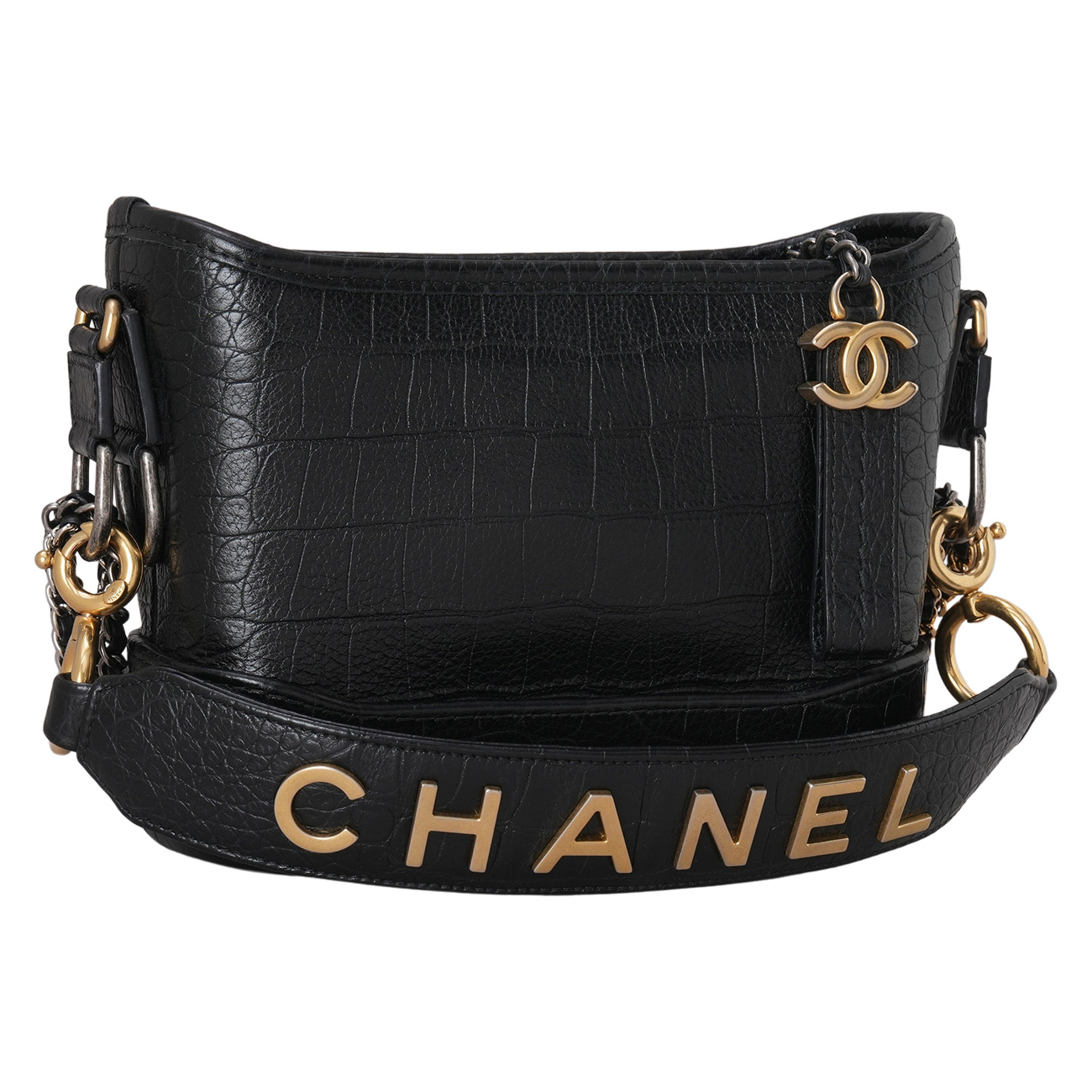 CHANEL(USED)샤넬 크로커다일 가브리엘 호보 스몰