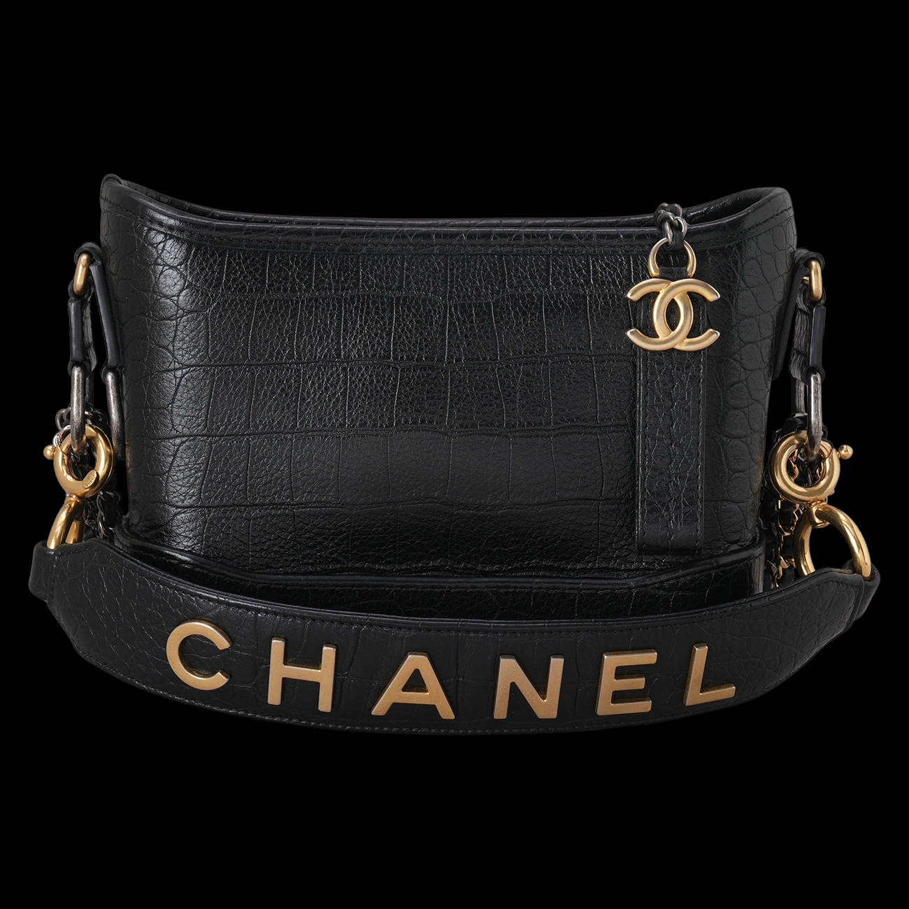 CHANEL(USED)샤넬 크로커다일 가브리엘 호보 스몰