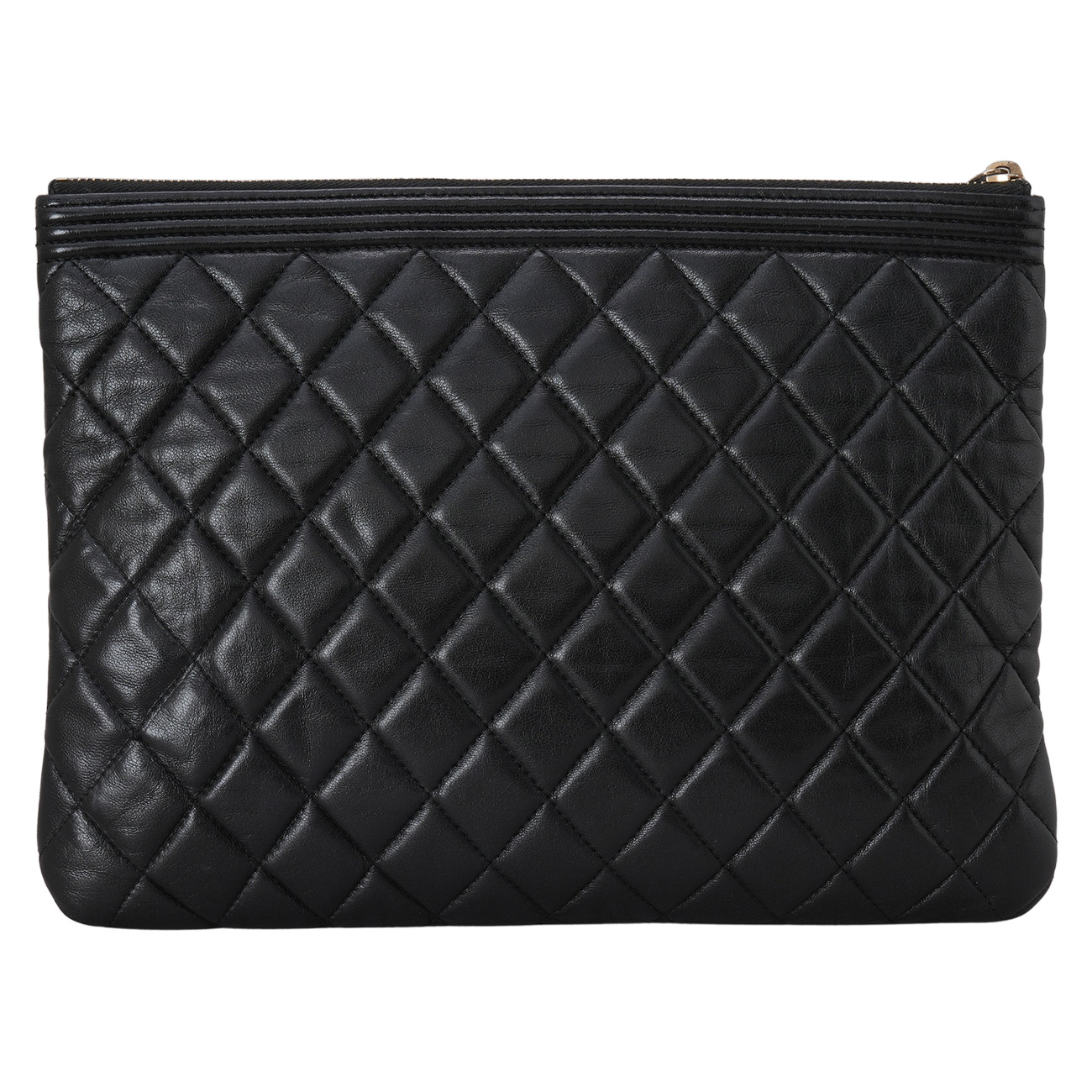 CHANEL(USED)샤넬 램스킨 보이샤넬 클러치 뉴미듐