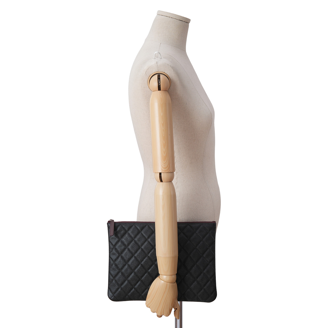 CHANEL(USED)샤넬 캐비어 클래식 클러치 뉴미듐