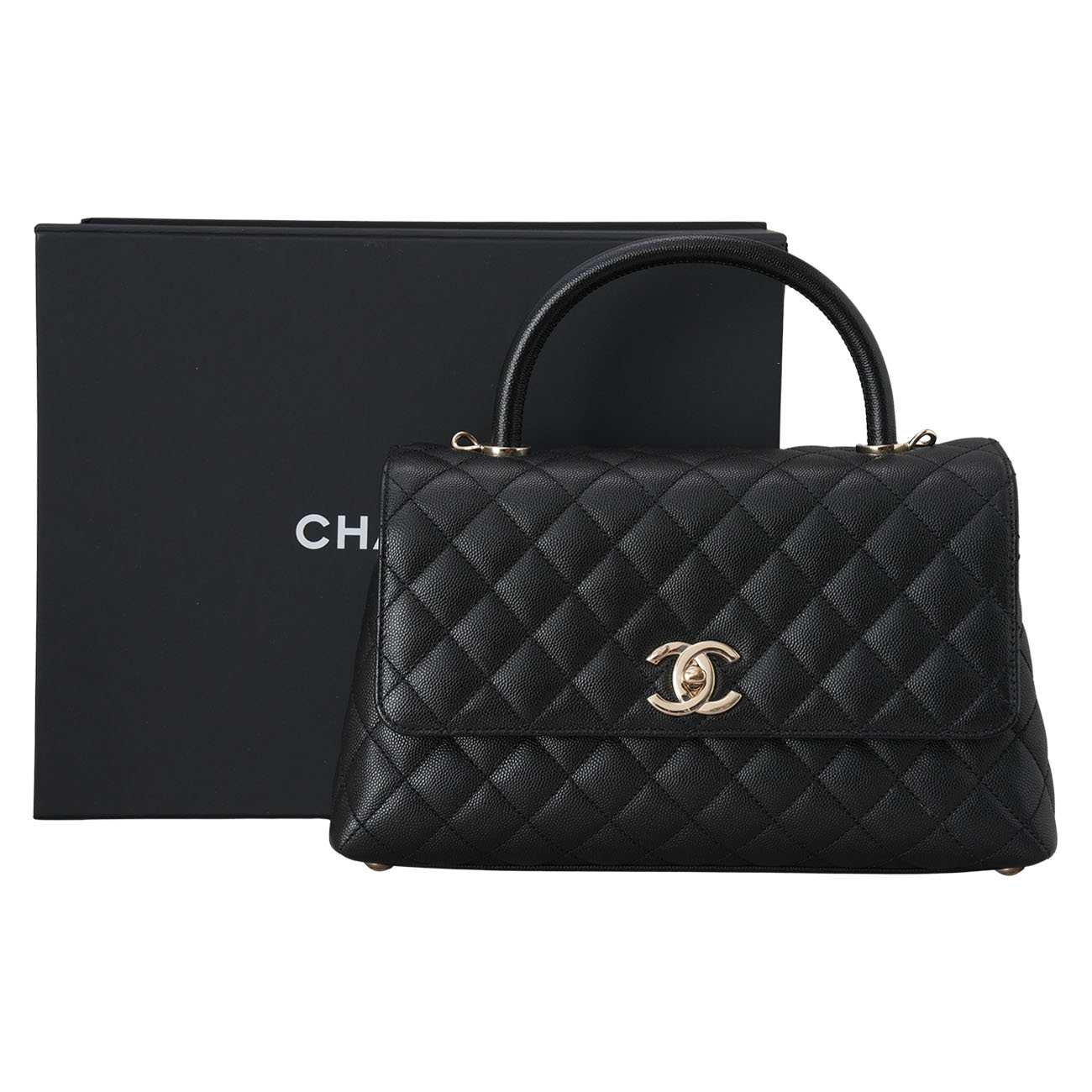 CHANEL(USED)샤넬 캐비어 코코핸들 미듐