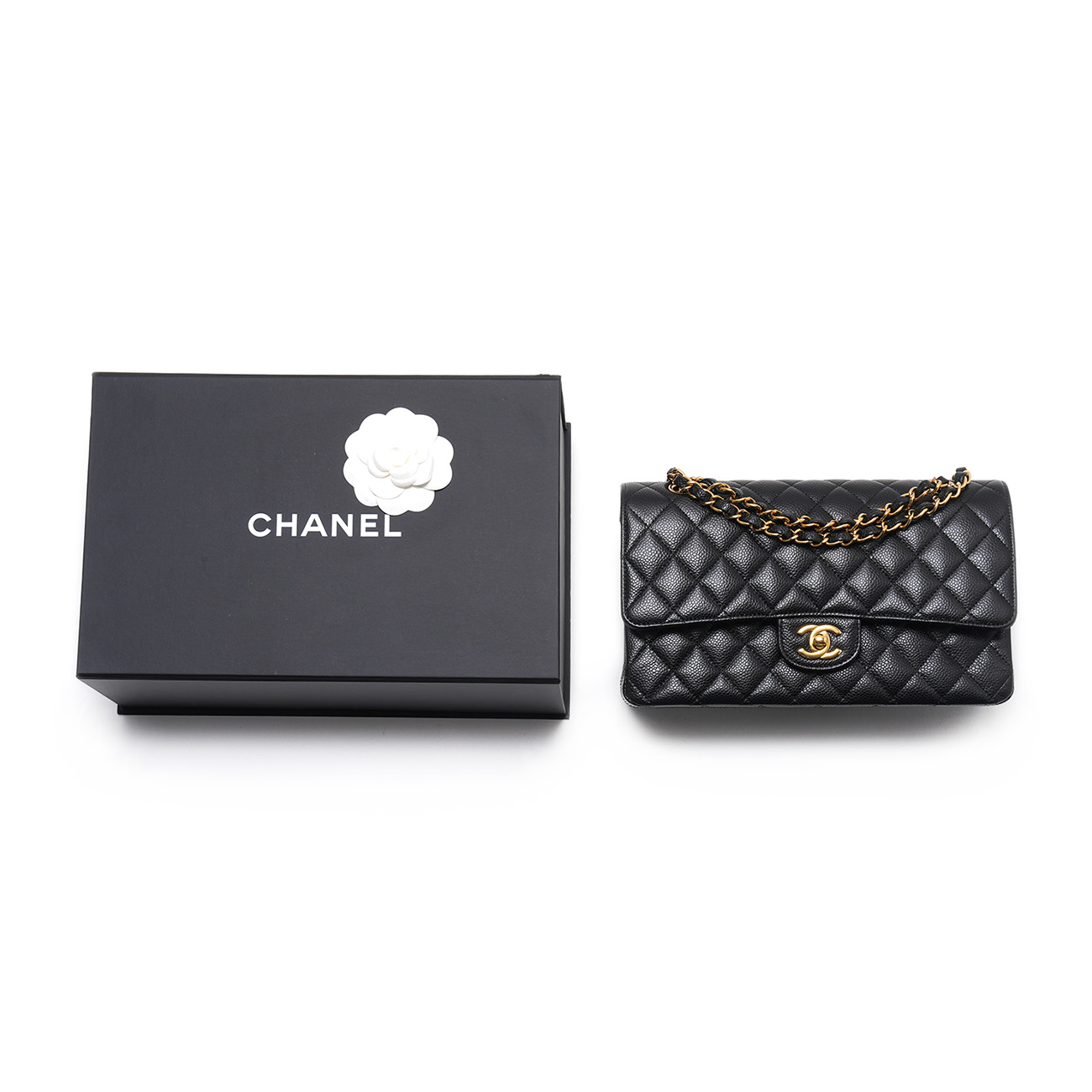 CHANEL(USED)샤넬 캐비어 클래식 미듐 플랩백