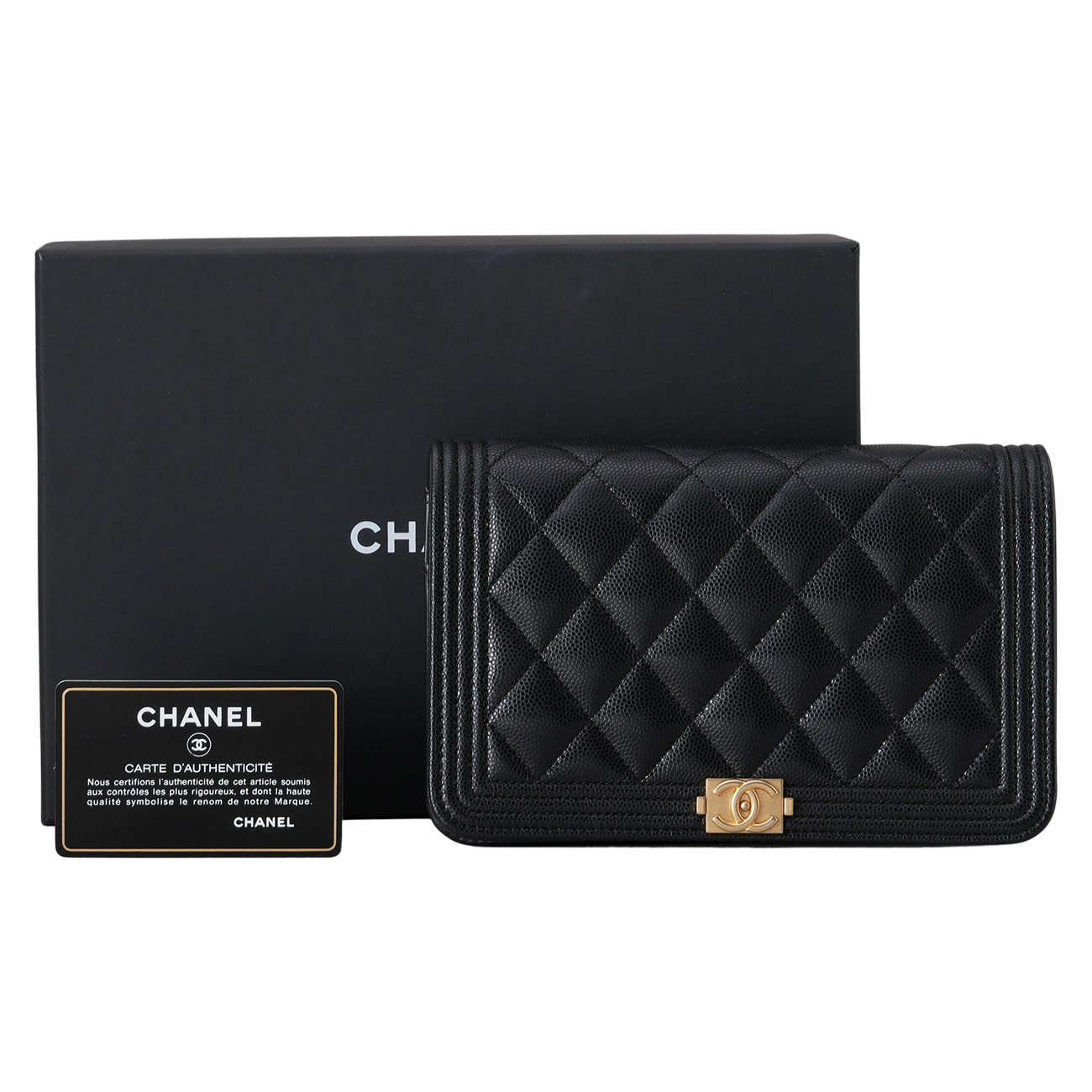 CHANEL(USED)샤넬 캐비어 보이샤넬 WOC