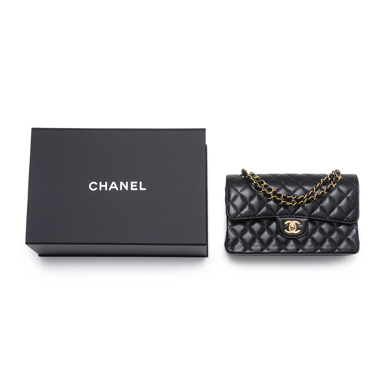 CHANEL(USED)샤넬 캐비어 클래식 스몰 플랩백