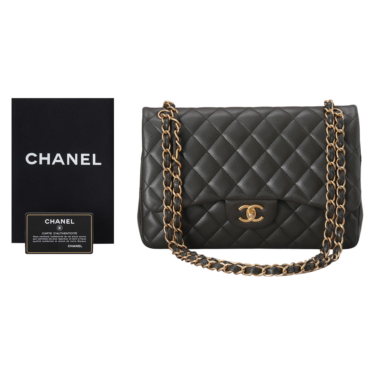 CHANEL(USED)샤넬 캐비어 클래식 라지 플랩백