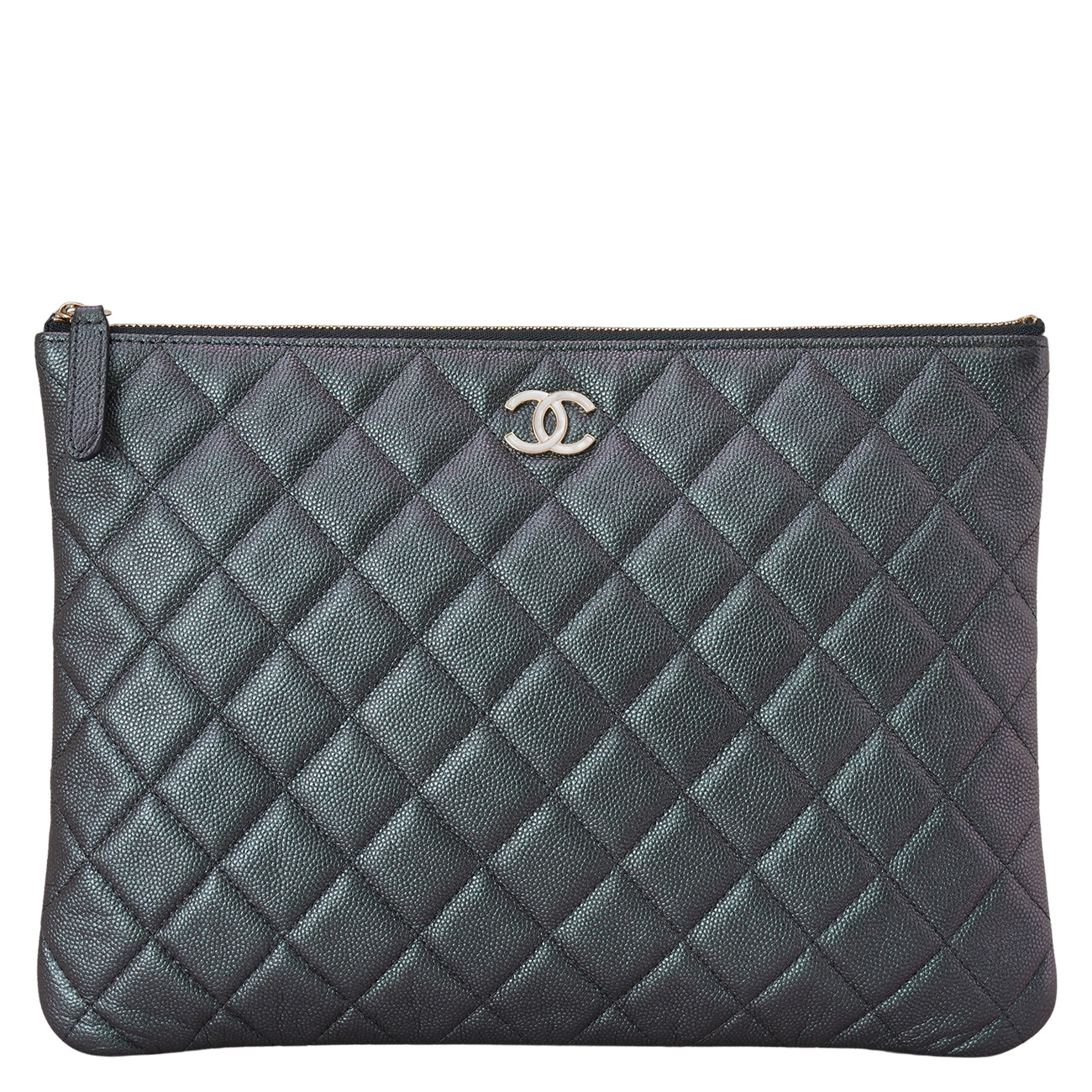 CHANEL(USED)샤넬 시즌 캐비어 클러치 뉴미듐