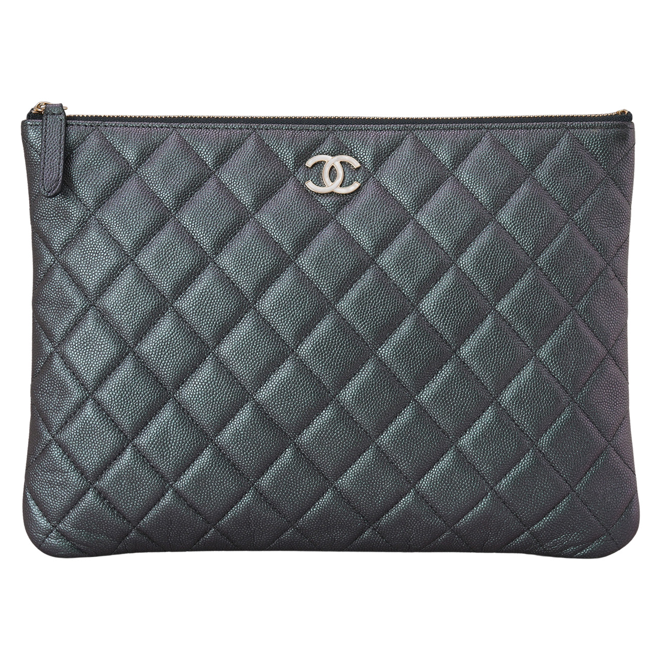 CHANEL(USED)샤넬 시즌 캐비어 클러치 뉴미듐