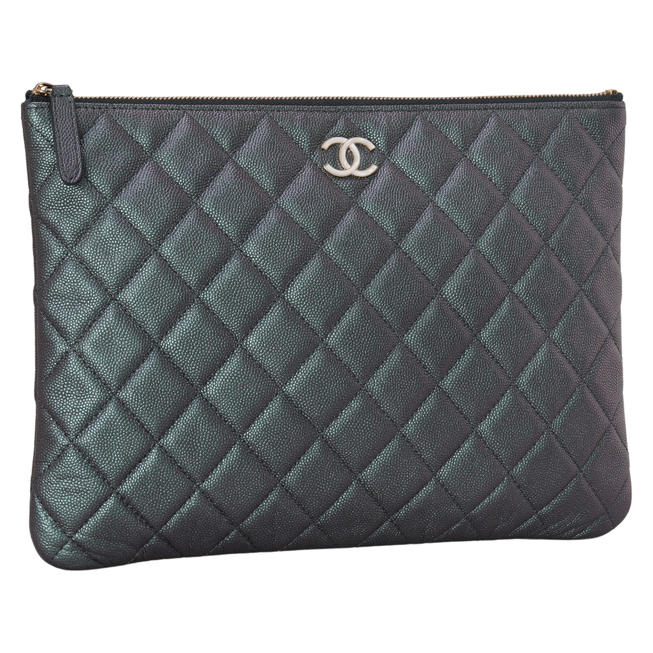 CHANEL(USED)샤넬 시즌 캐비어 클러치 뉴미듐