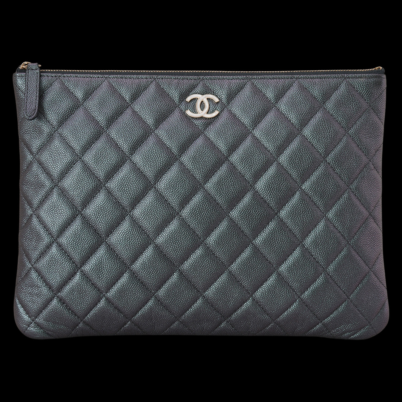 CHANEL(USED)샤넬 시즌 캐비어 클러치 뉴미듐