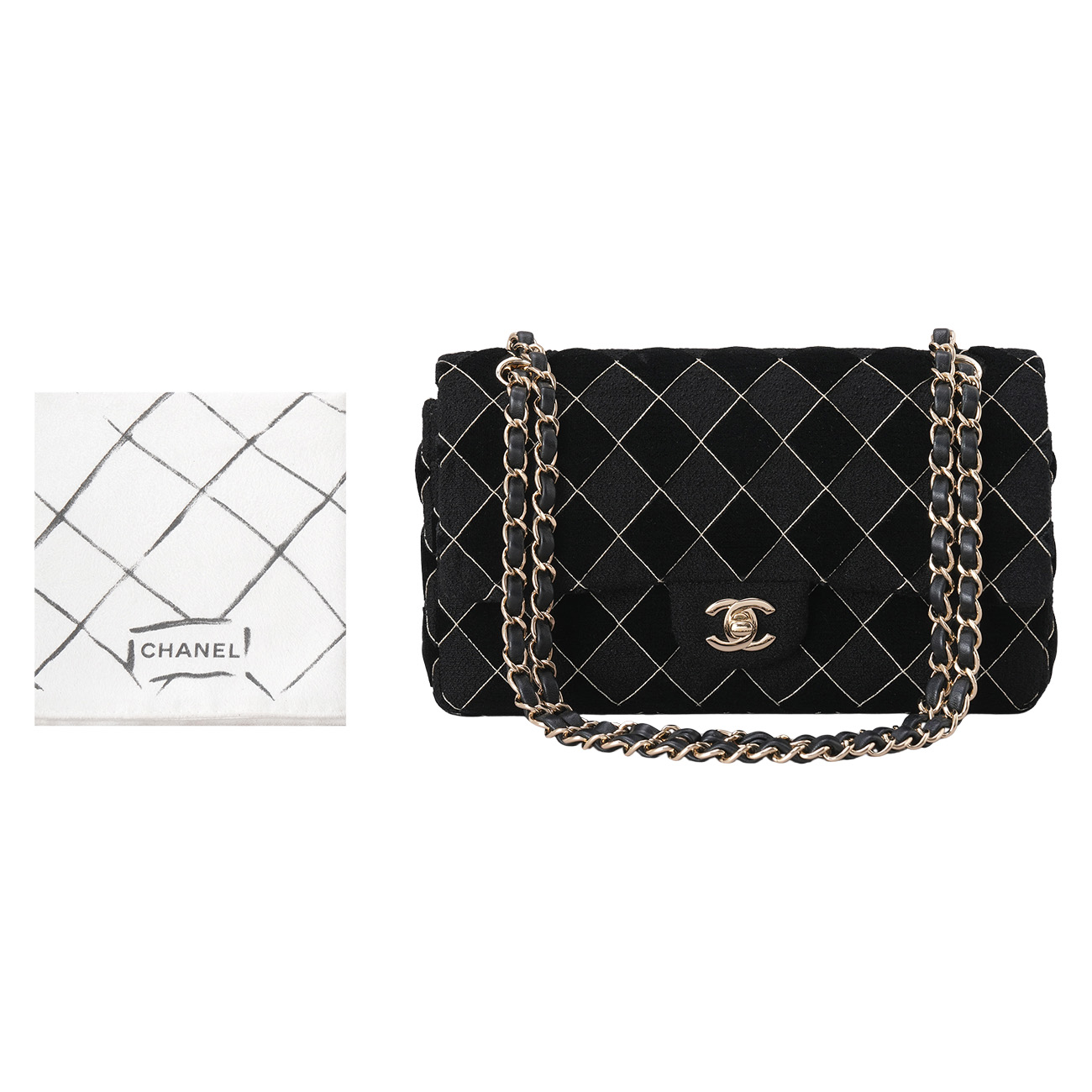 CHANEL(USED)샤넬 시즌한정 클래식 미듐 체인 숄더백