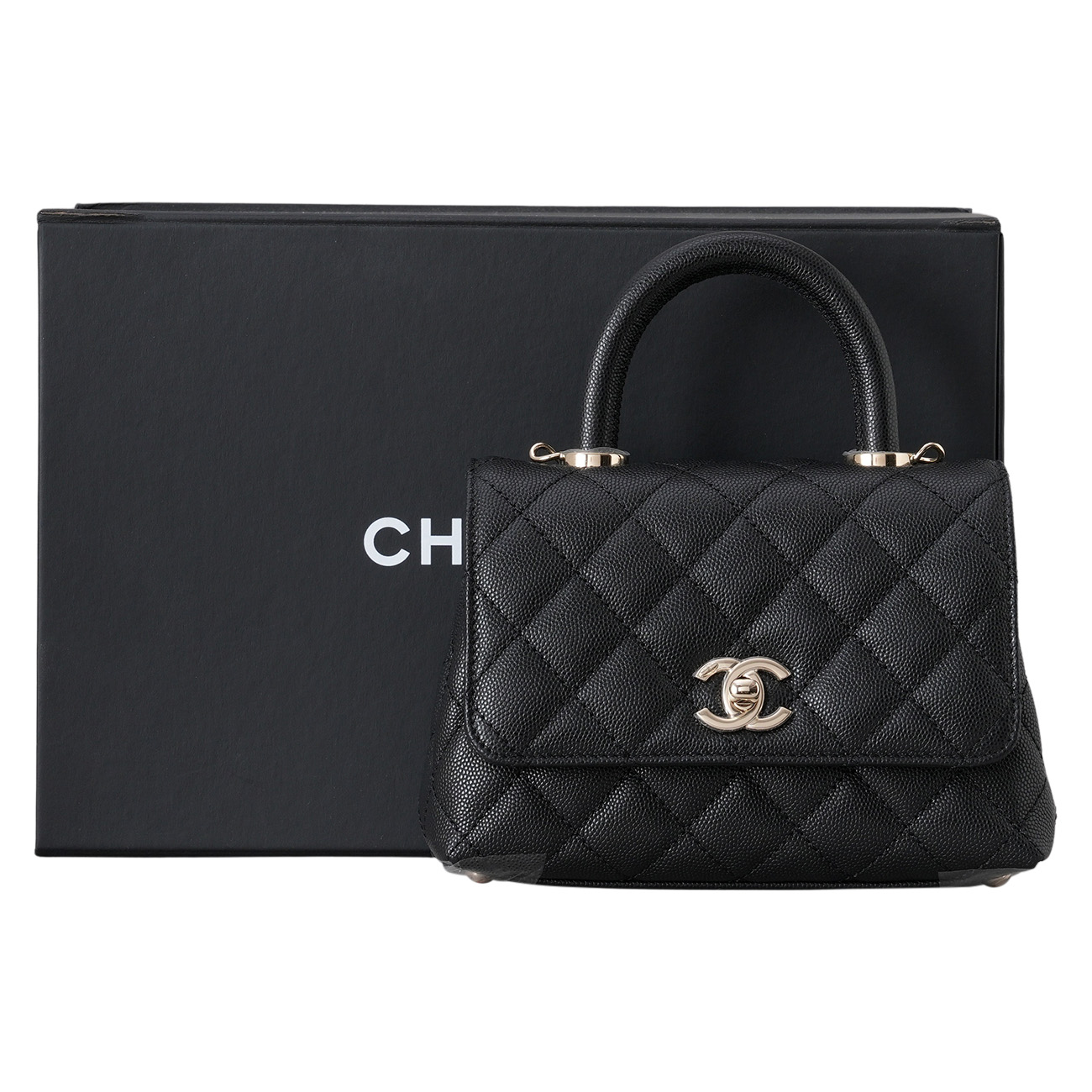 CHANEL(USED)샤넬 캐비어 코코핸들 미니