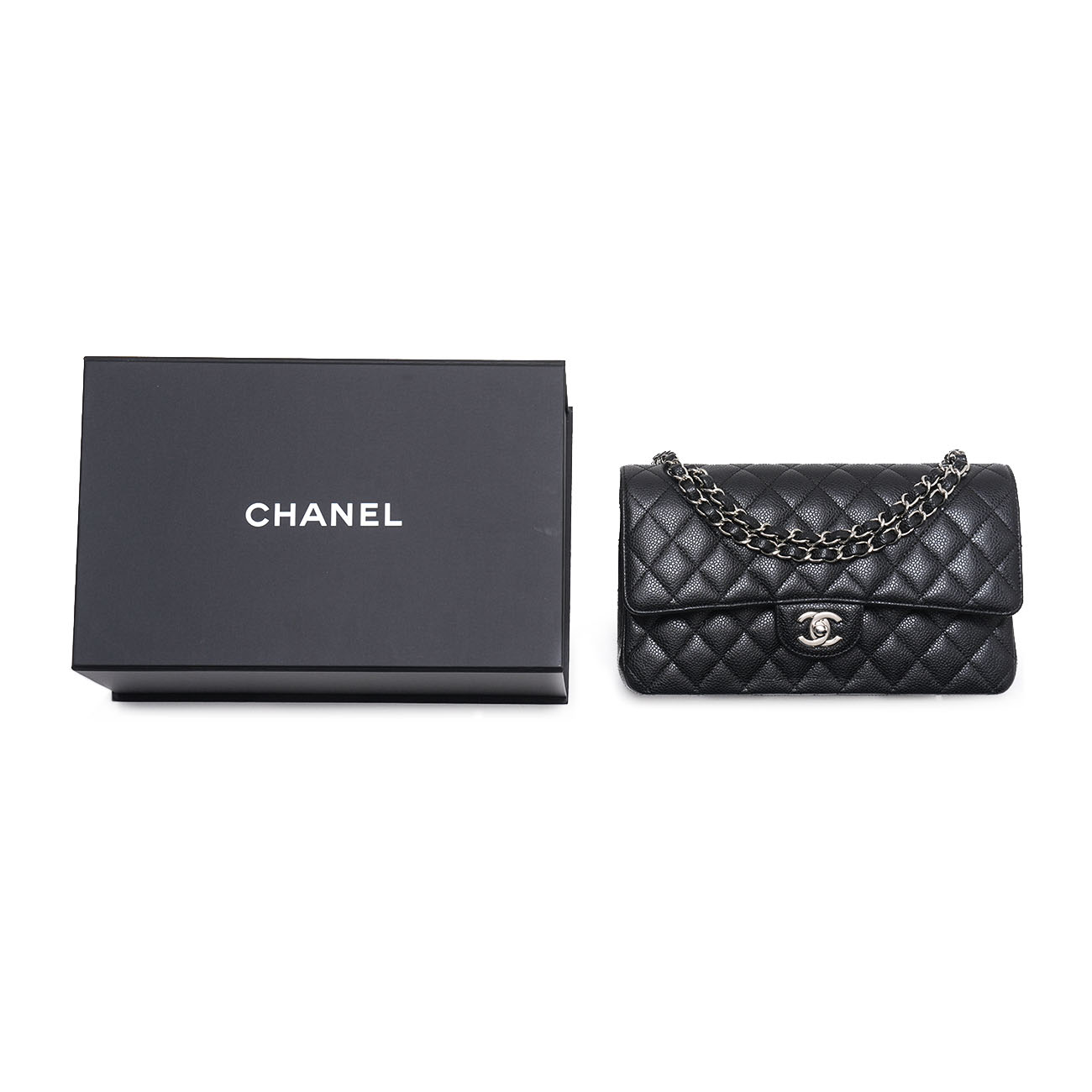 CHANEL(USED)샤넬 캐비어 클래식 미듐 플랩백