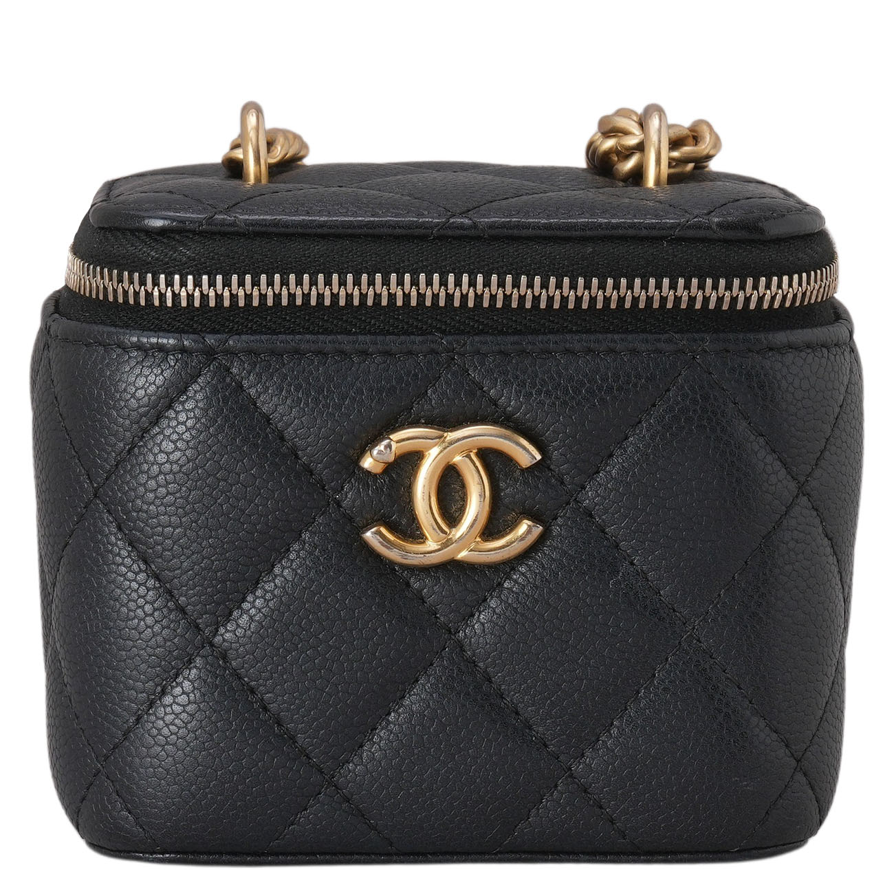 CHANEL(USED)샤넬 AP3203 캐비어 정사각 베니티 하트볼 체인 크로스백