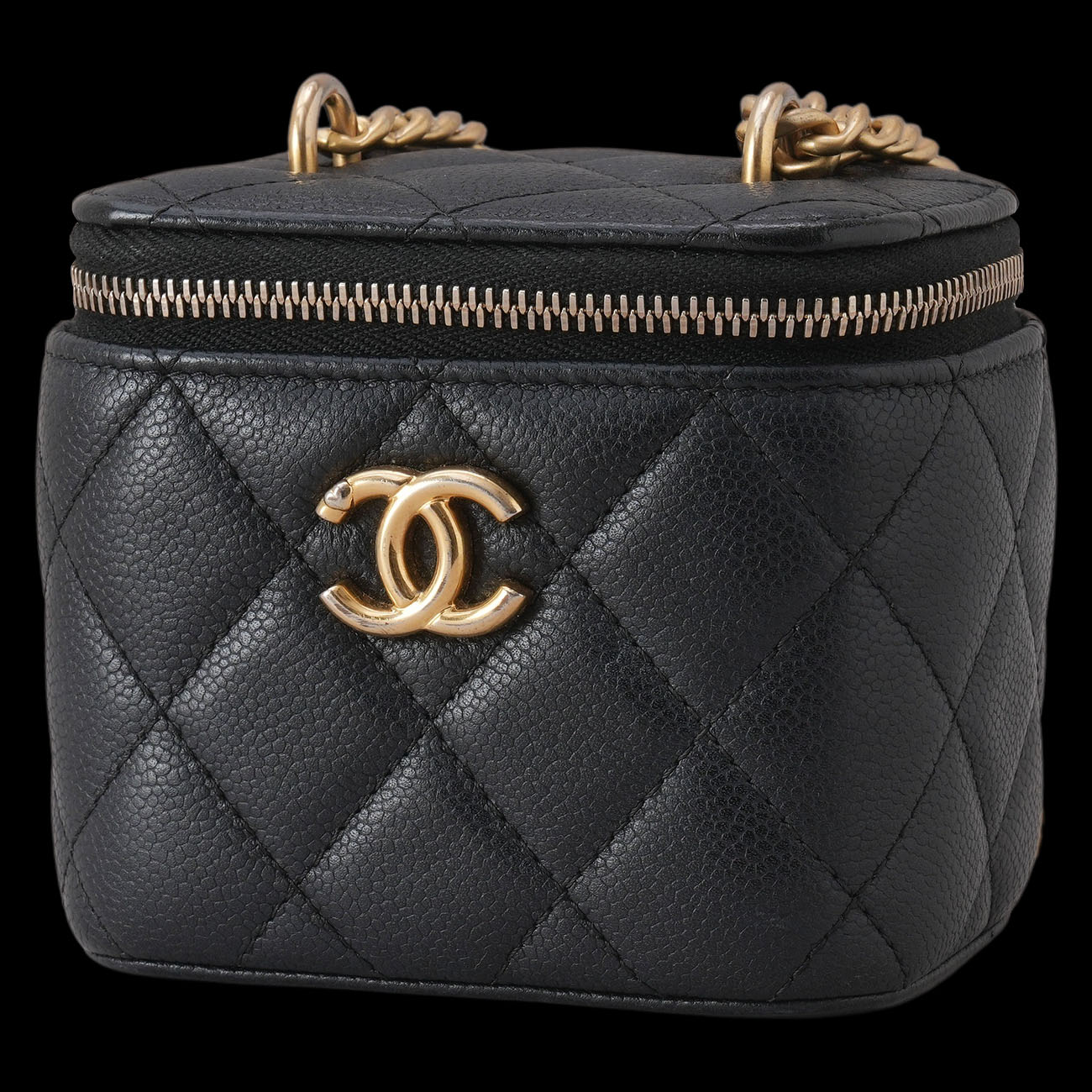 CHANEL(USED)샤넬 AP3203 캐비어 정사각 베니티 하트볼 체인 크로스백