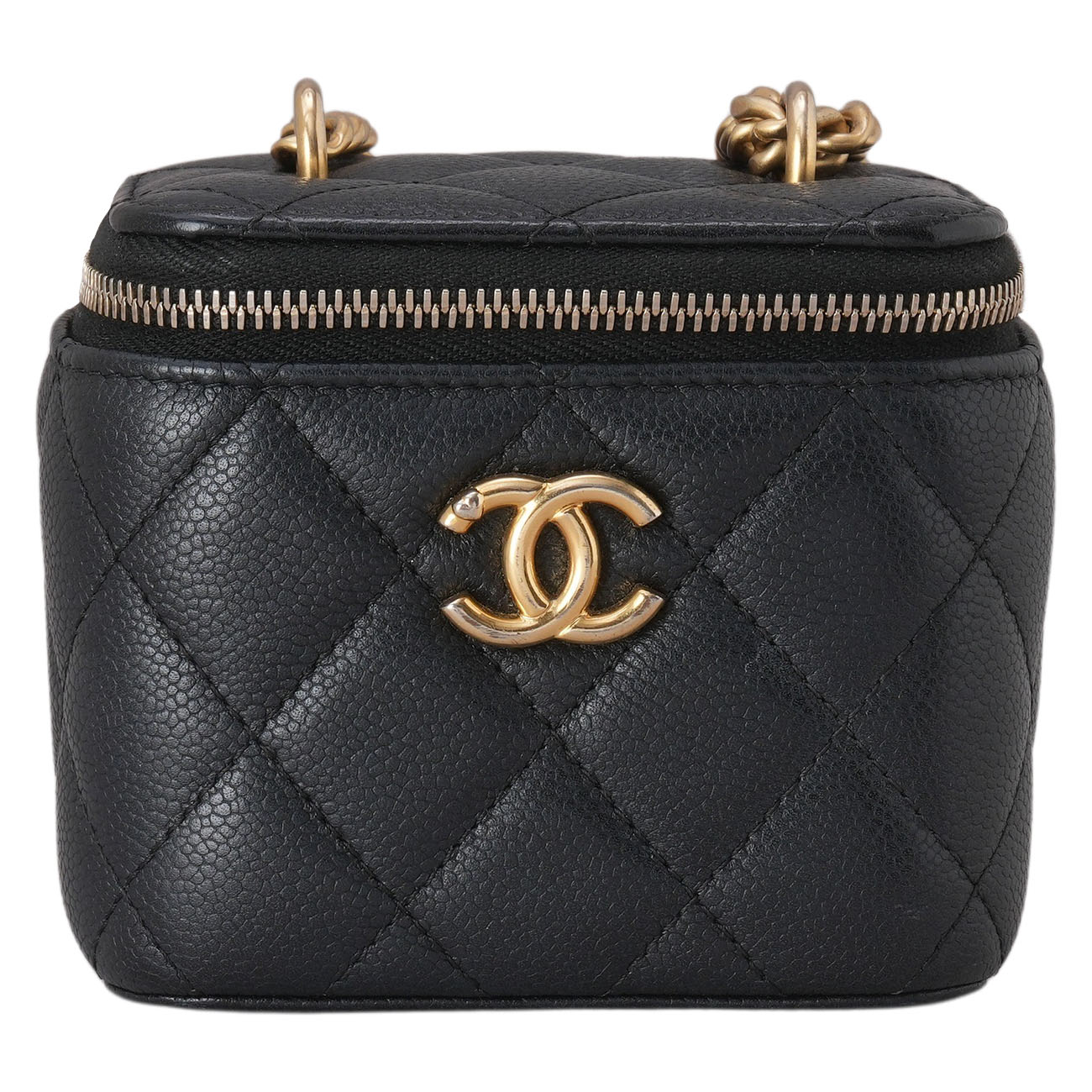 CHANEL(USED)샤넬 AP3203 캐비어 정사각 베니티 하트볼 체인 크로스백