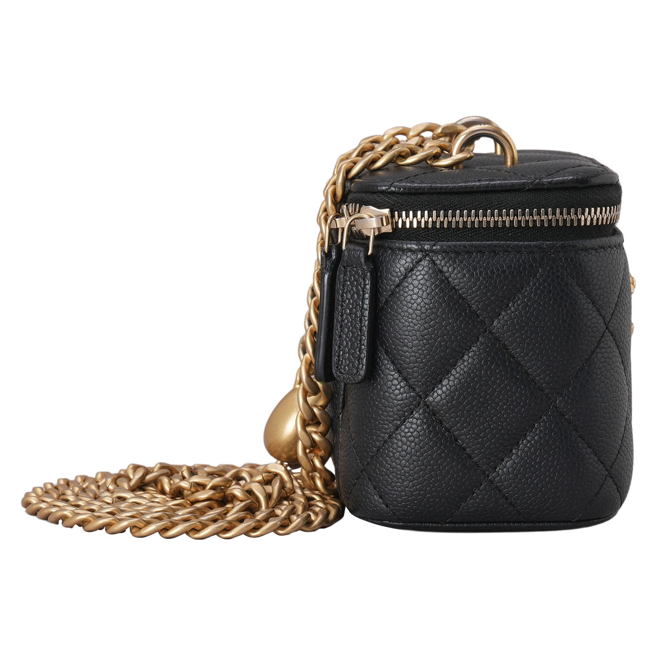 CHANEL(USED)샤넬 AP3203 캐비어 정사각 베니티 하트볼 체인 크로스백