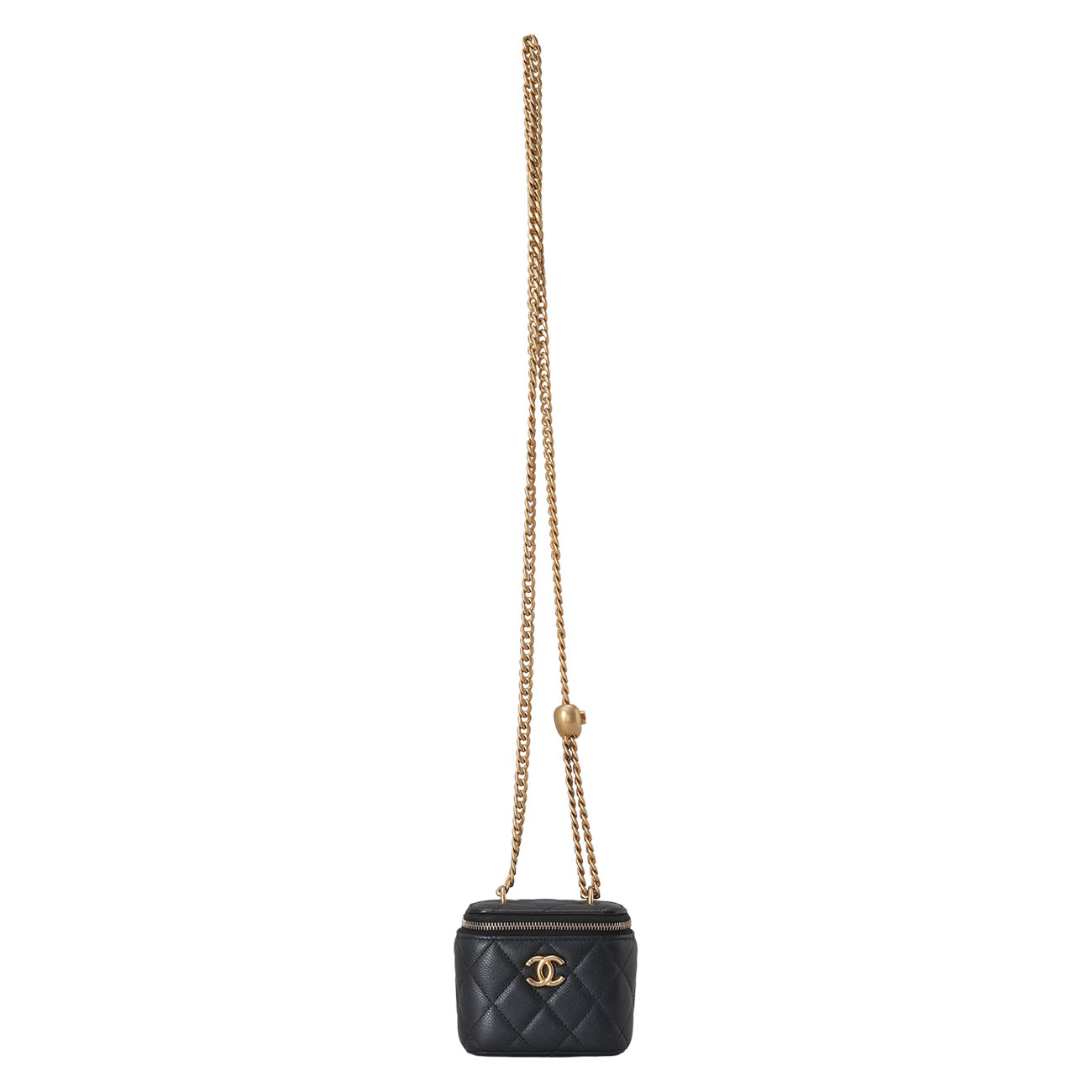 CHANEL(USED)샤넬 AP3203 캐비어 정사각 베니티 하트볼 체인 크로스백