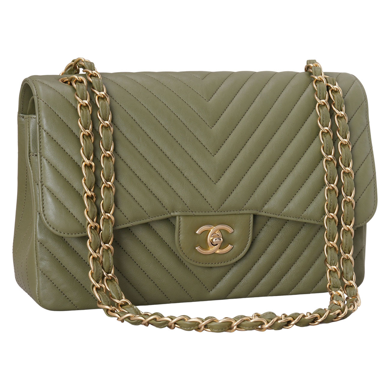 CHANEL(USED)샤넬 쉐브론 클래식 점보 플랩백
