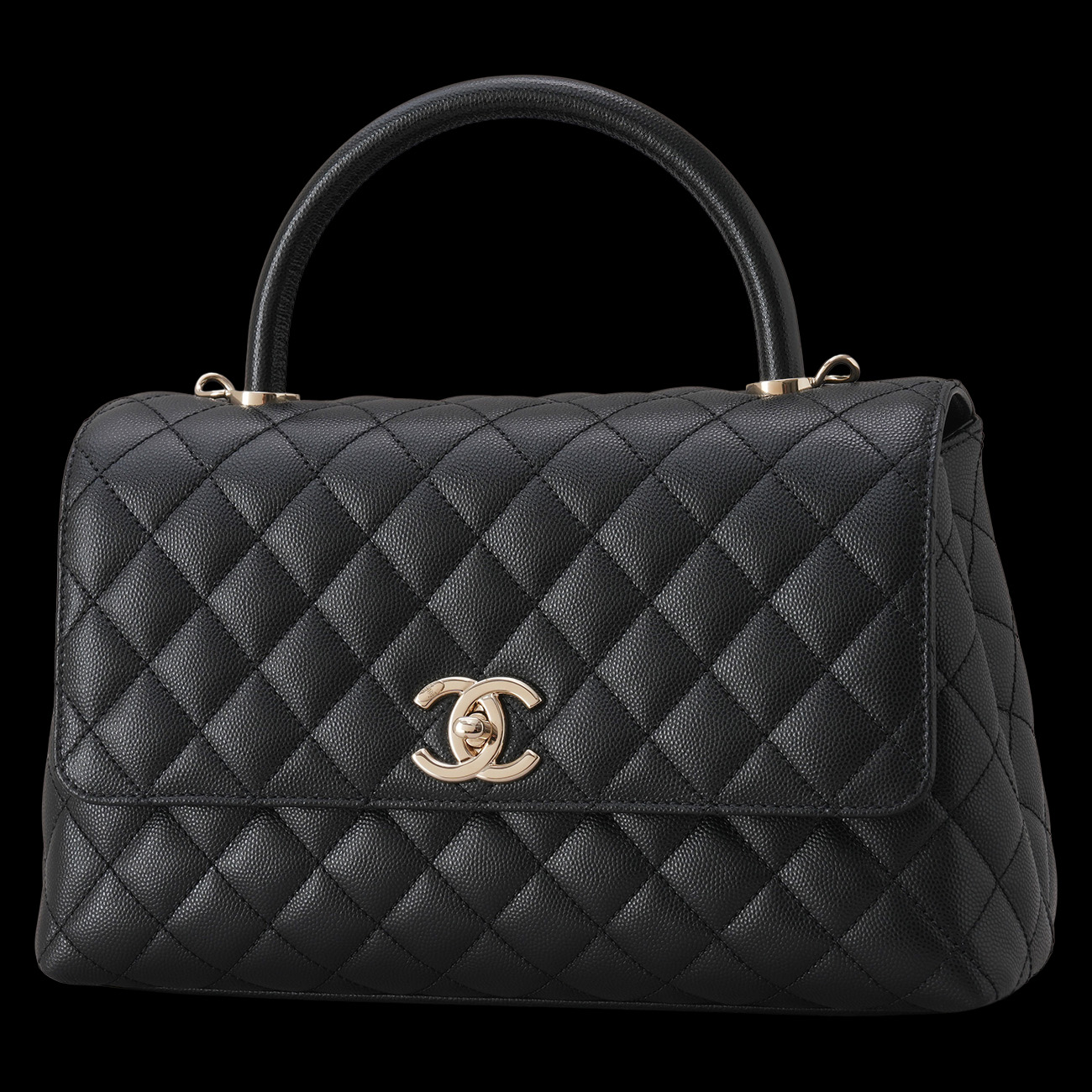 CHANEL(USED)샤넬 캐비어 코코핸들 미듐