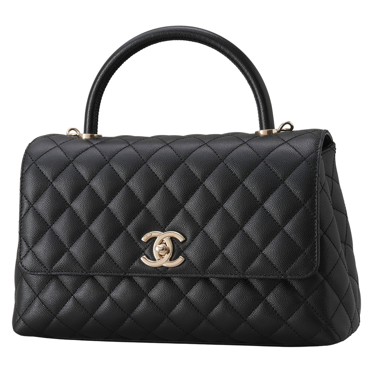 CHANEL(USED)샤넬 캐비어 코코핸들 미듐