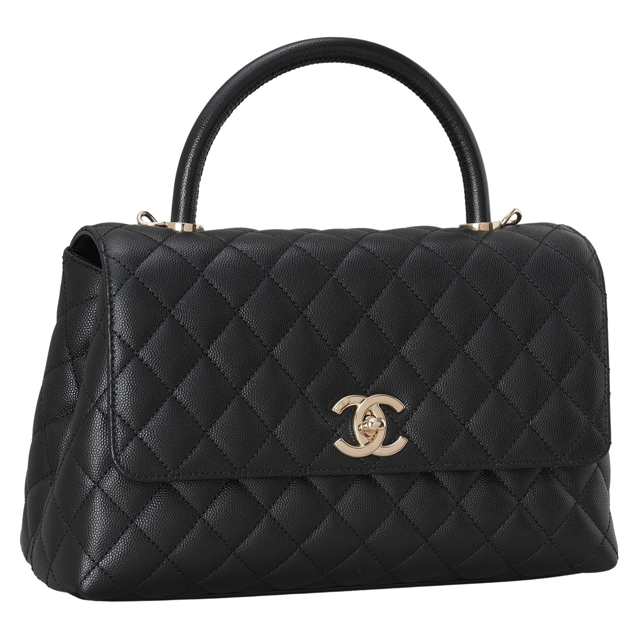 CHANEL(USED)샤넬 캐비어 코코핸들 미듐