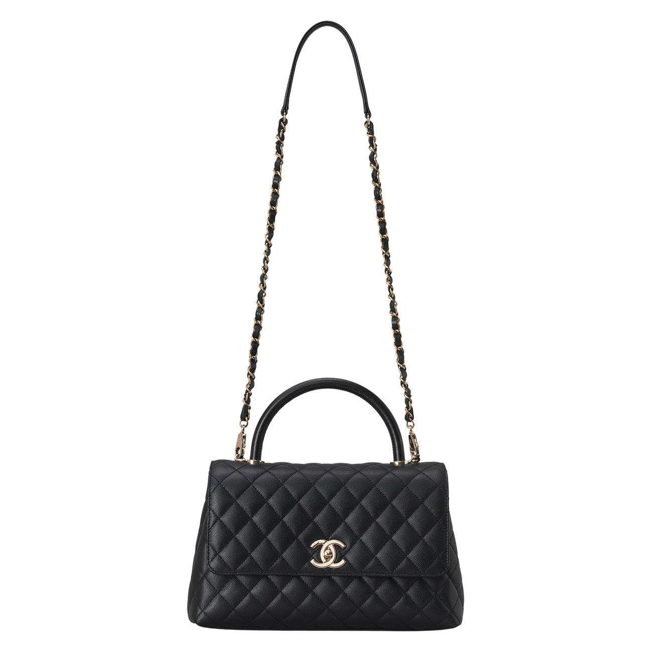 CHANEL(USED)샤넬 캐비어 코코핸들 미듐