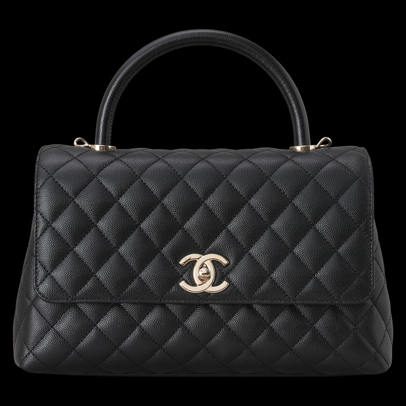CHANEL(USED)샤넬 캐비어 코코핸들 미듐