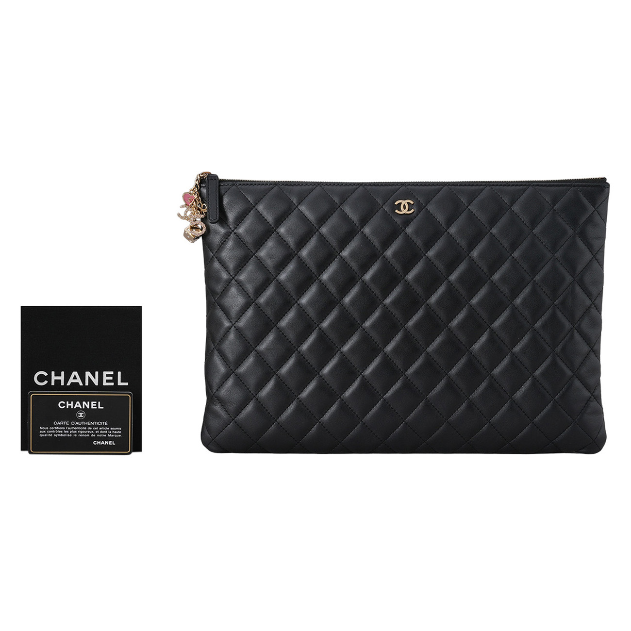 CHANEL(USED)샤넬 램스킨 클래식 시즌 클러치