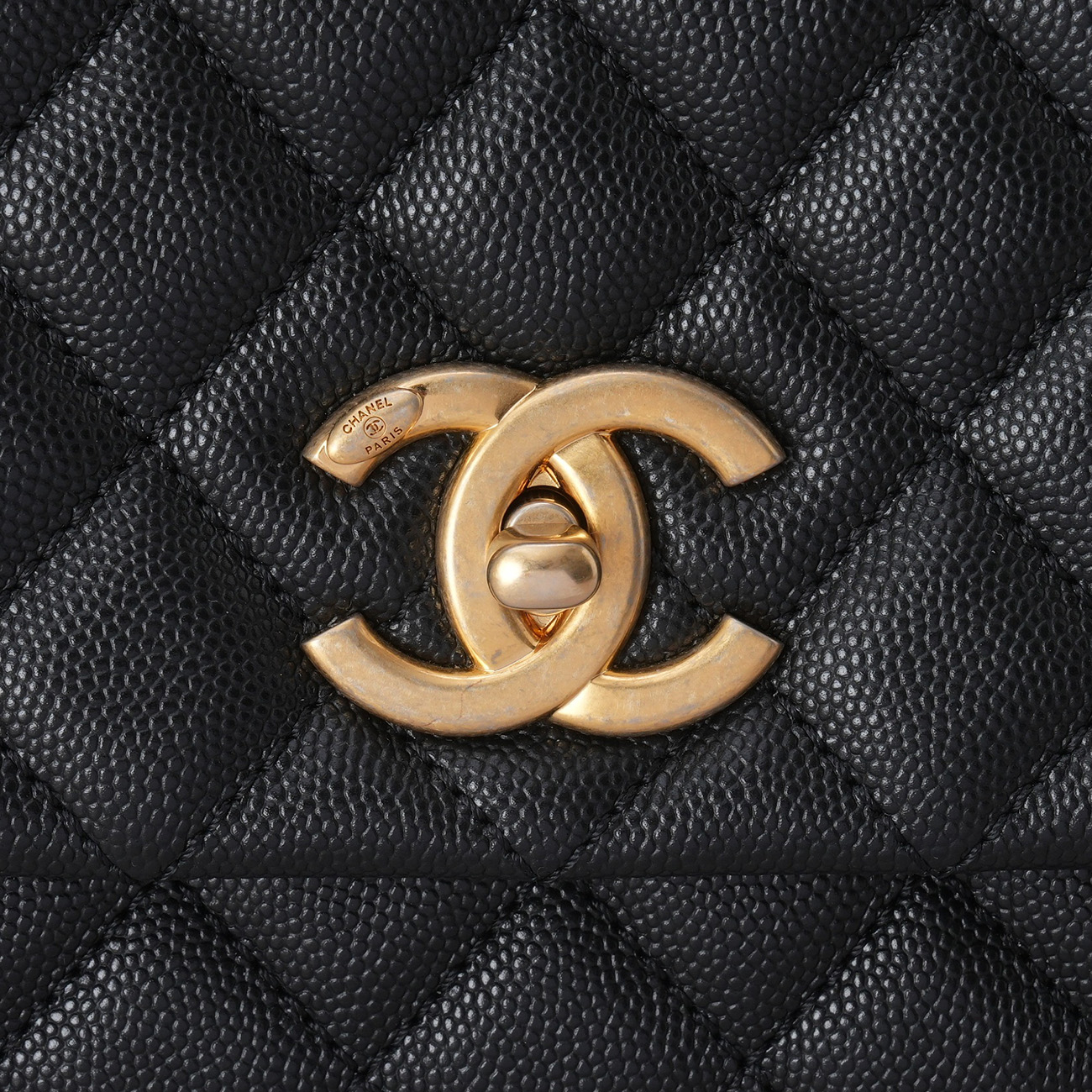 CHANEL(USED)샤넬 캐비어 코코핸들 28 리자드 핸들