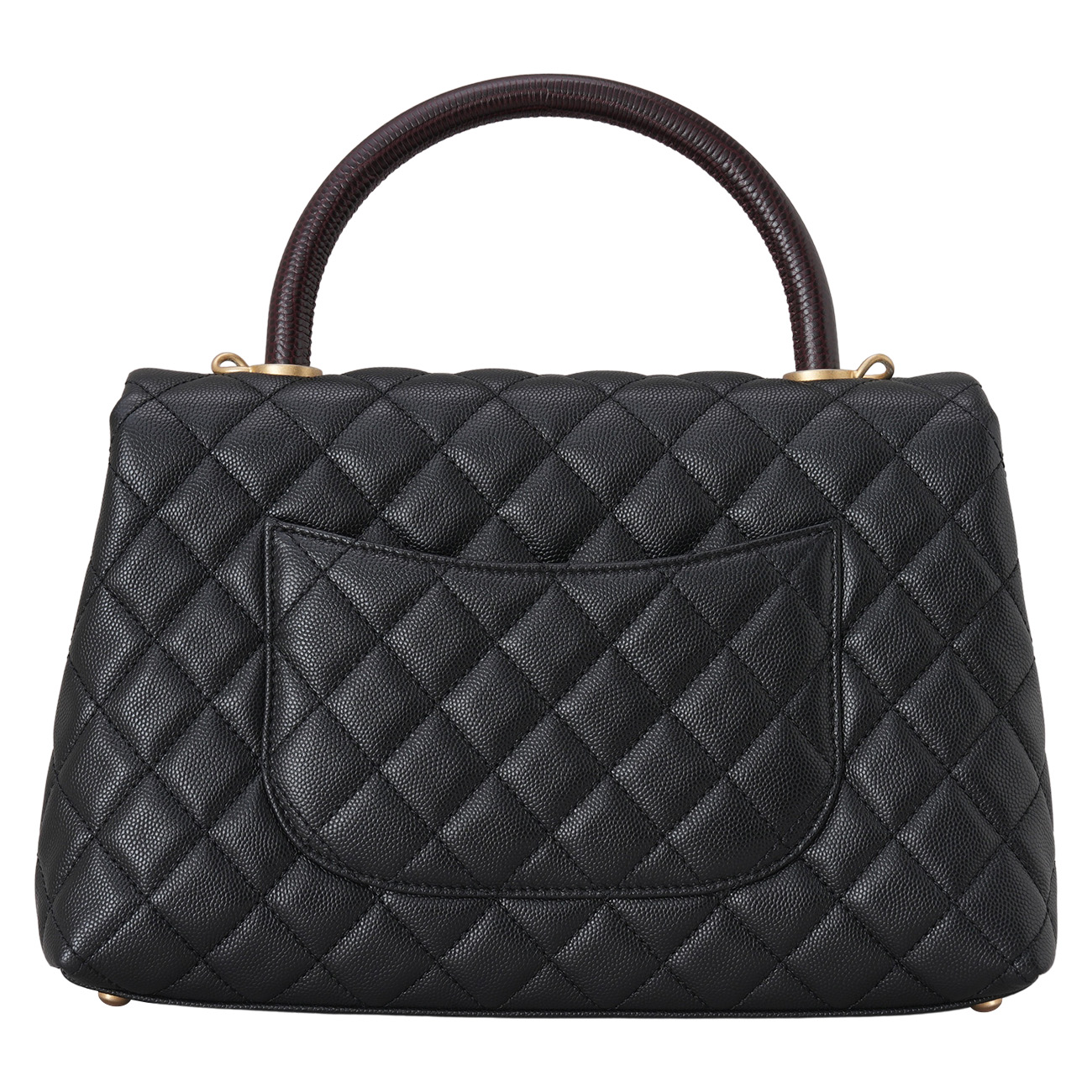 CHANEL(USED)샤넬 캐비어 코코핸들 28 리자드 핸들