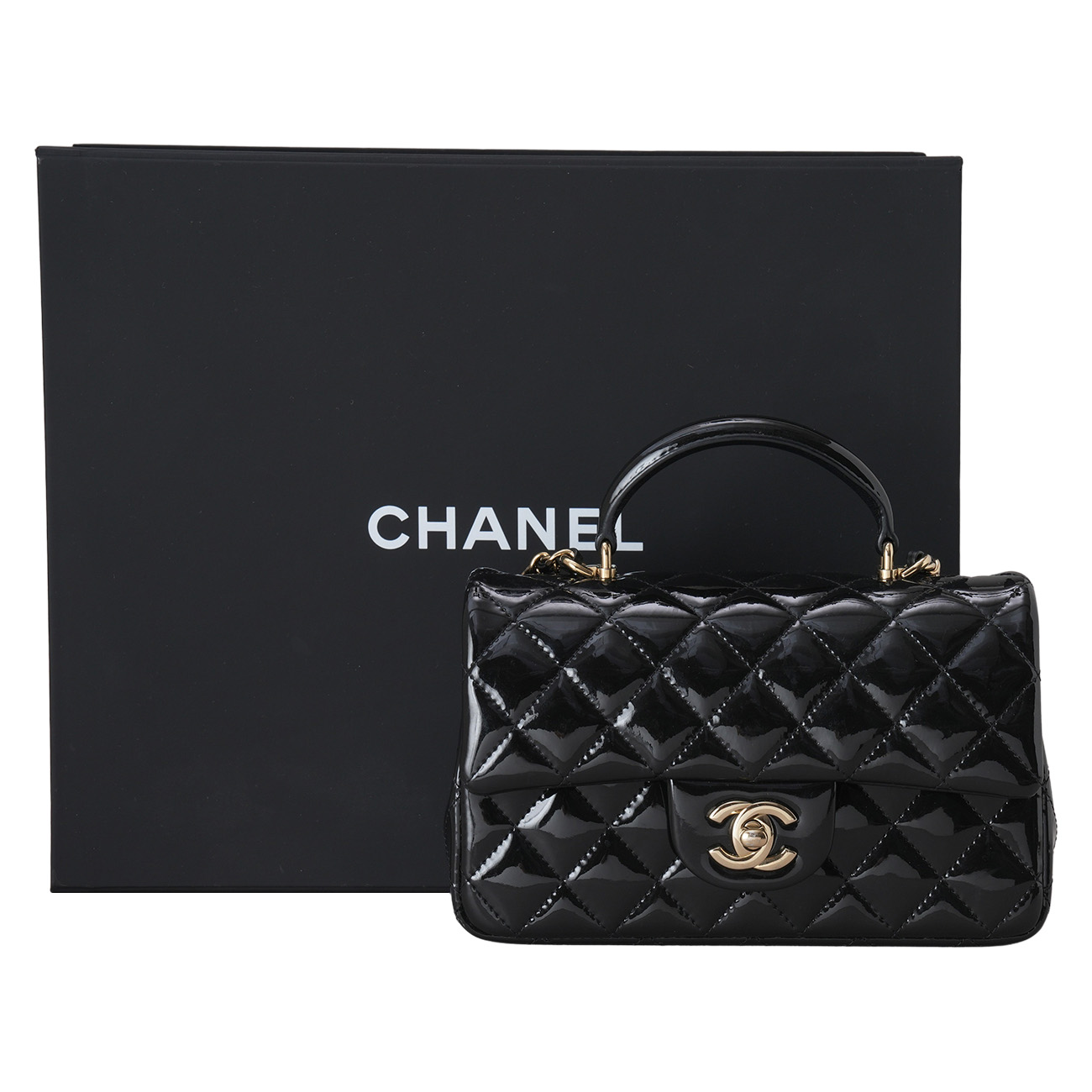 CHANEL(USED)샤넬 페이던트 뉴미니 탑핸들 크로스백