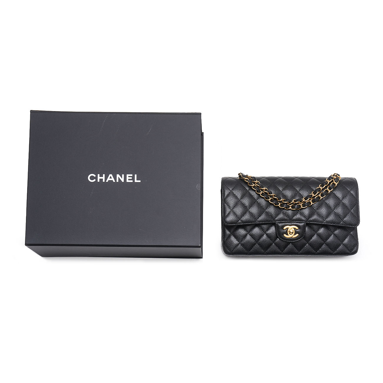 CHANEL(USED)샤넬 캐비어 클래식 미듐 플랩백