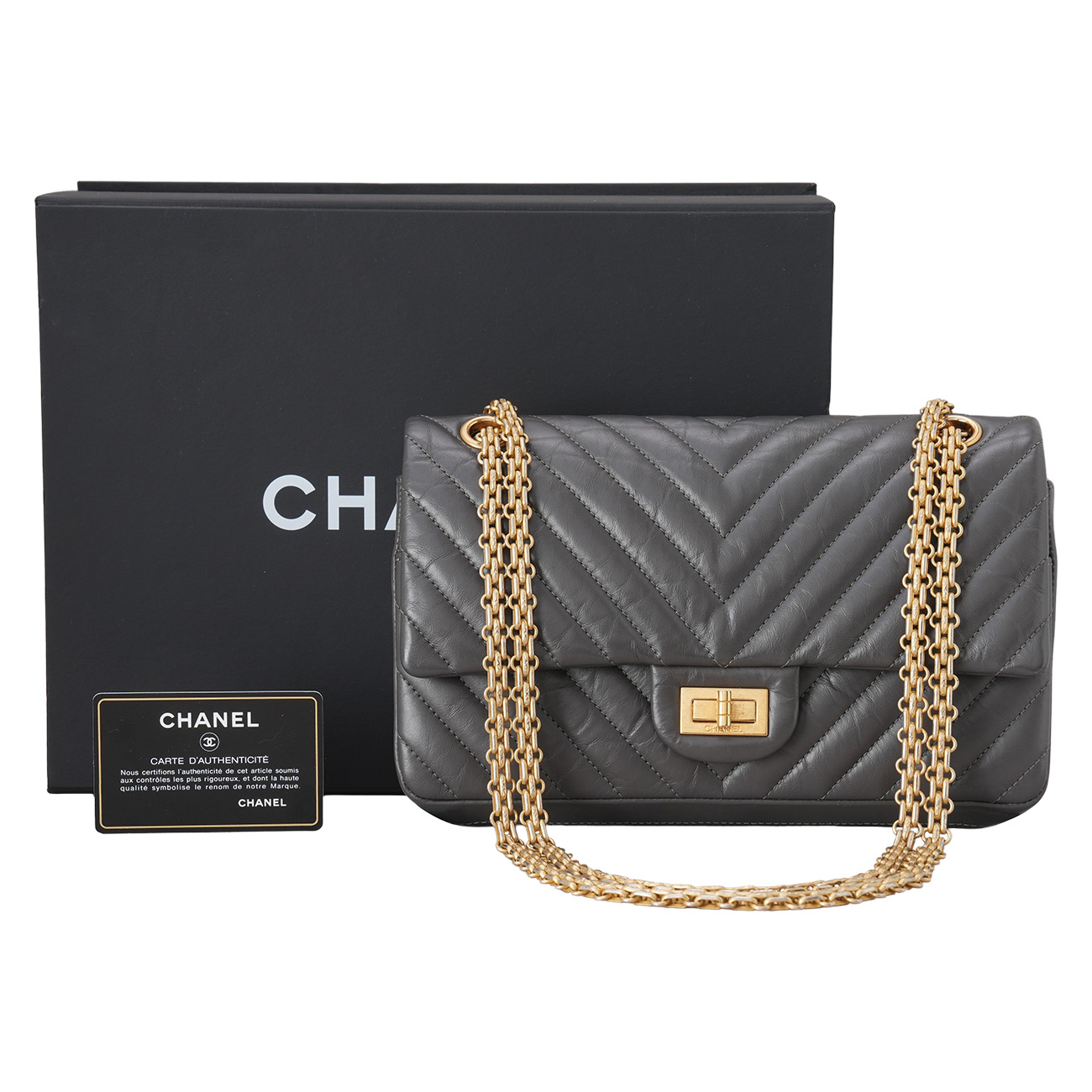 CHANEL(USED)샤넬 쉐브론 빈티지 2.55 플랩백