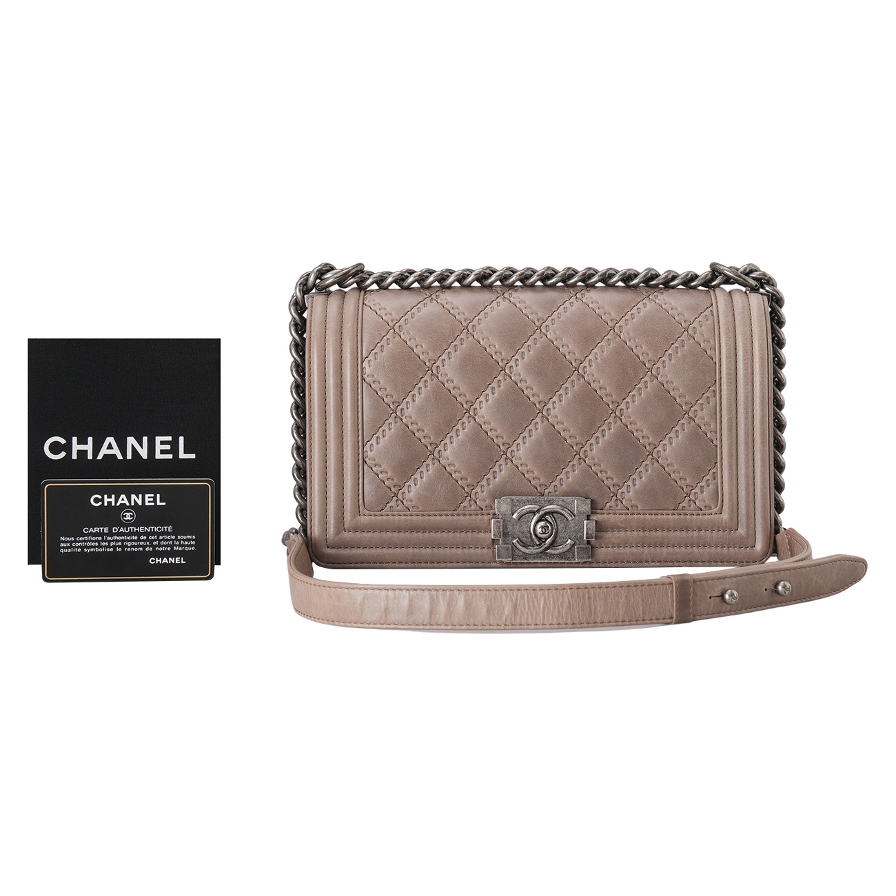 CHANEL(USED)샤넬 시즌 보이샤넬 미듐 플랩백