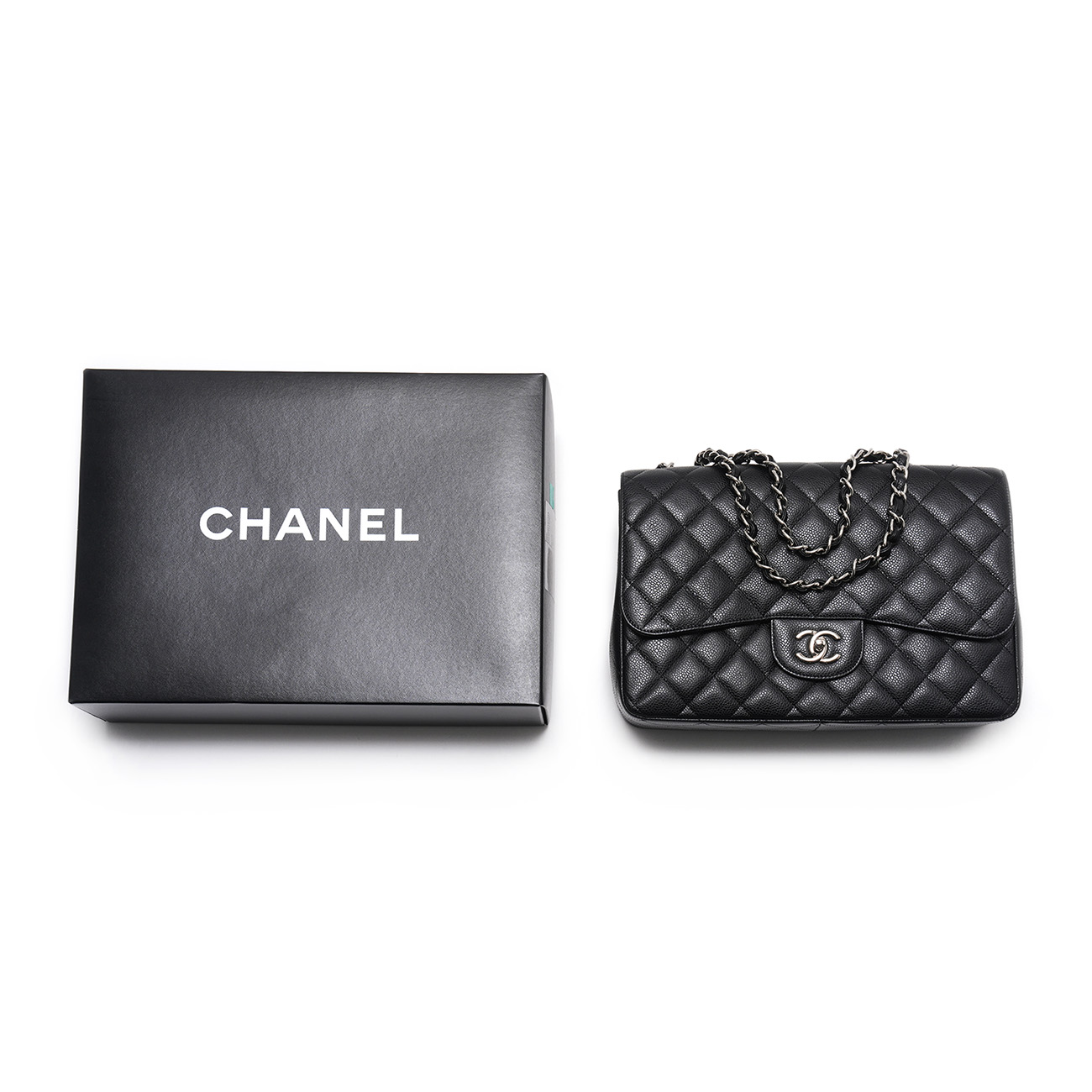 CHANEL(USED)샤넬 캐비어 클래식 점보 원플랩백