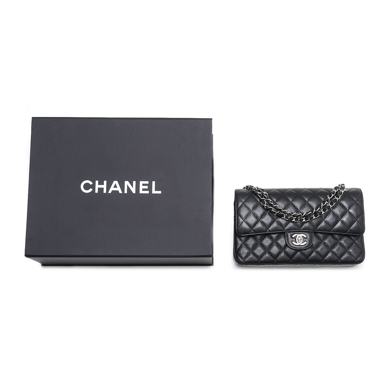 CHANEL(USED)샤넬 캐비어 클래식 미듐 플랩백