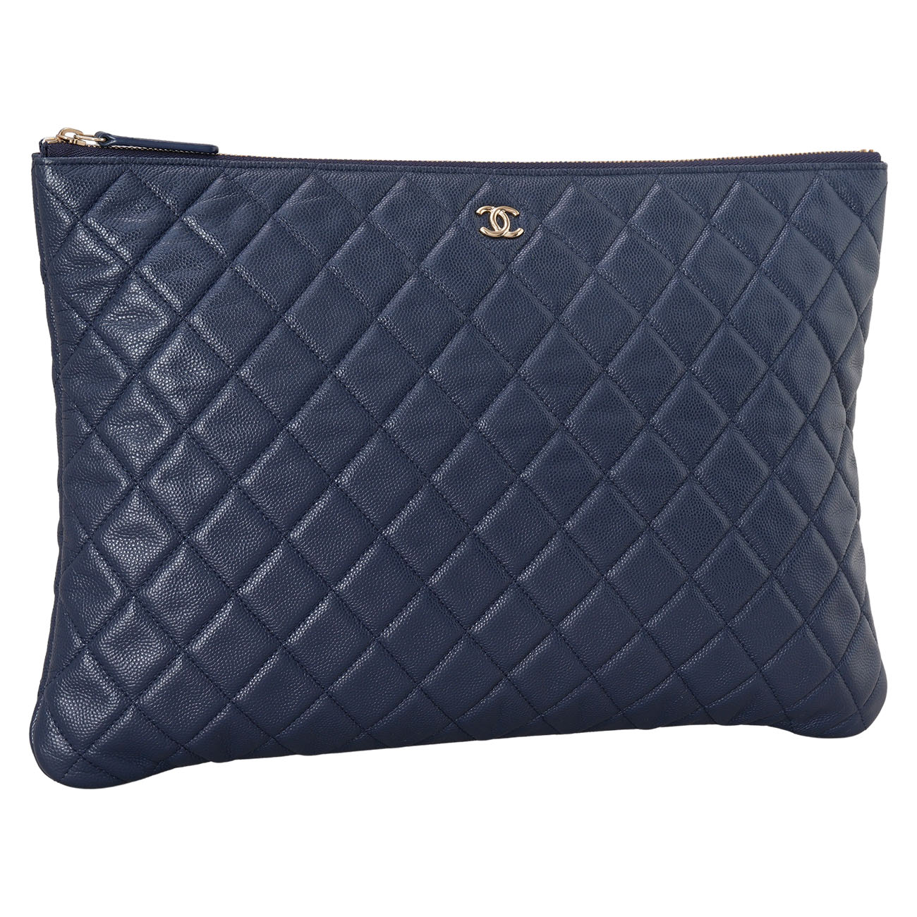 CHANEL(USED)샤넬 캐비어 클래식 클러치 라지