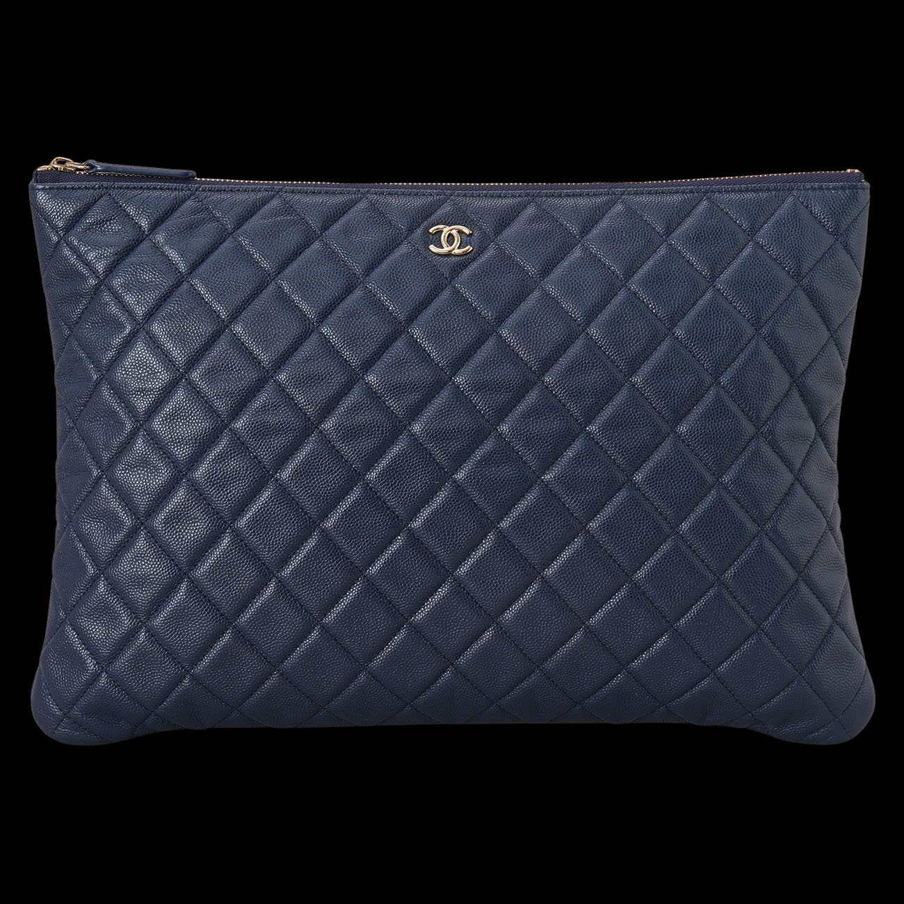 CHANEL(USED)샤넬 캐비어 클래식 클러치 라지