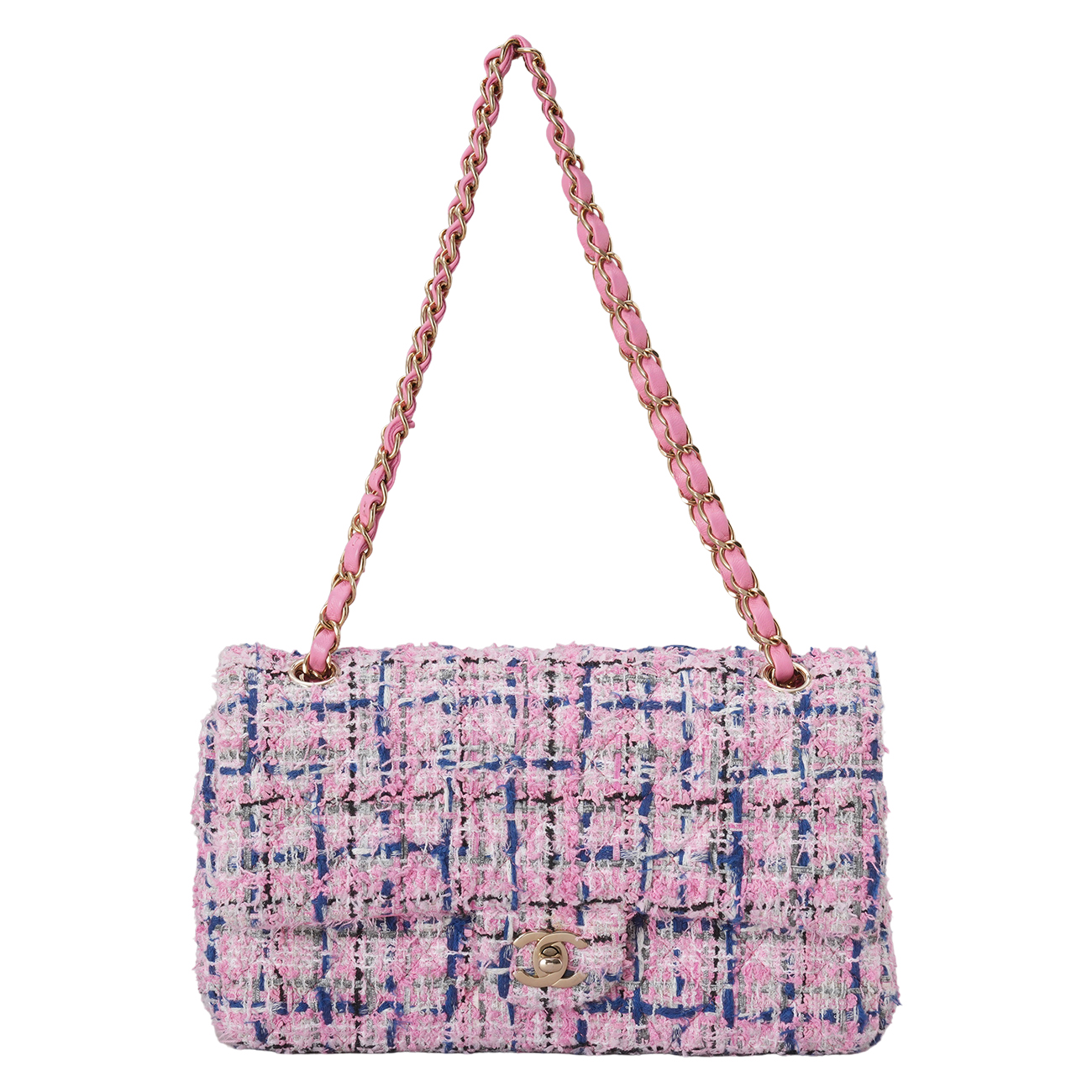 CHANEL(USED)샤넬 트위드 클래식 미듐 플랩백