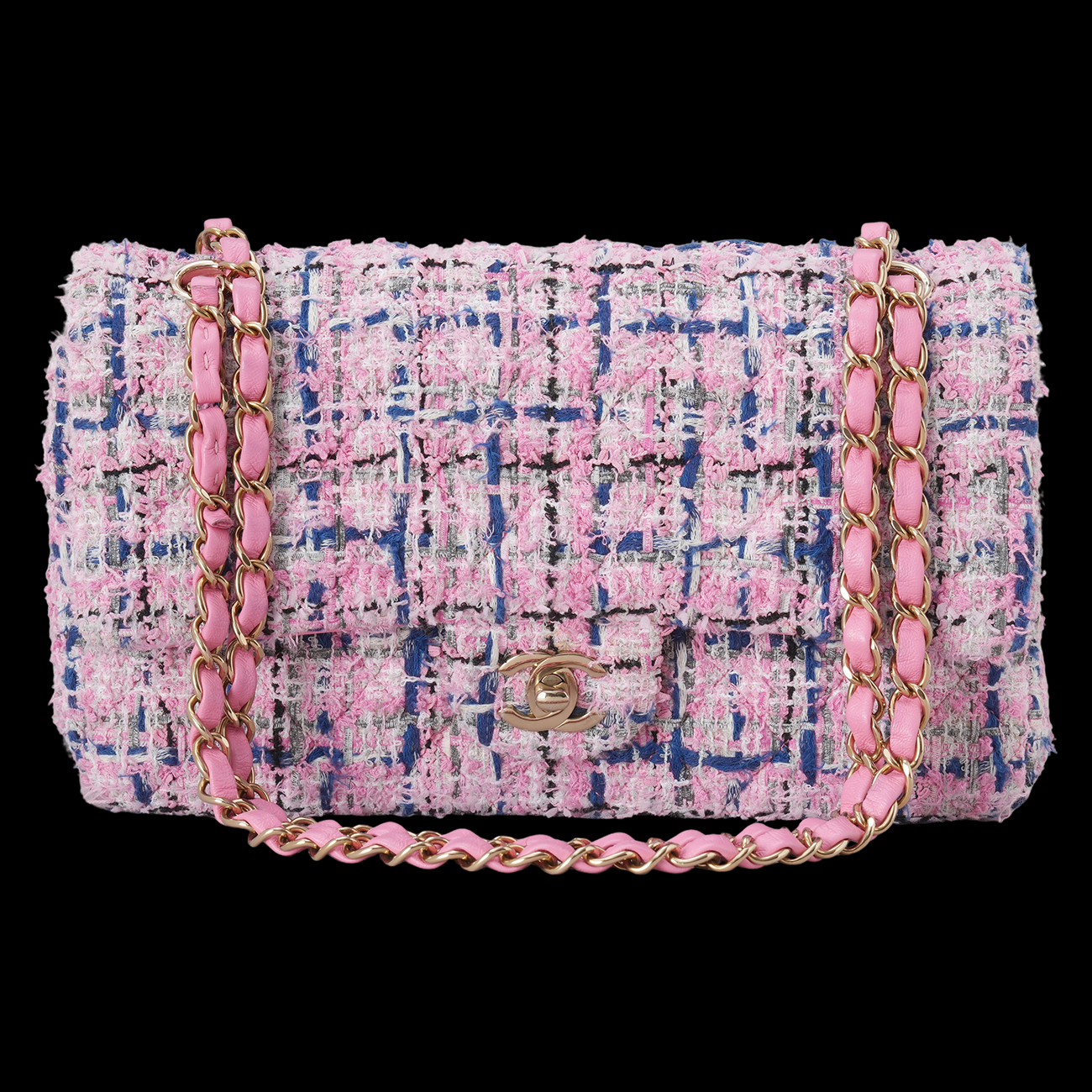 CHANEL(USED)샤넬 트위드 클래식 미듐 플랩백