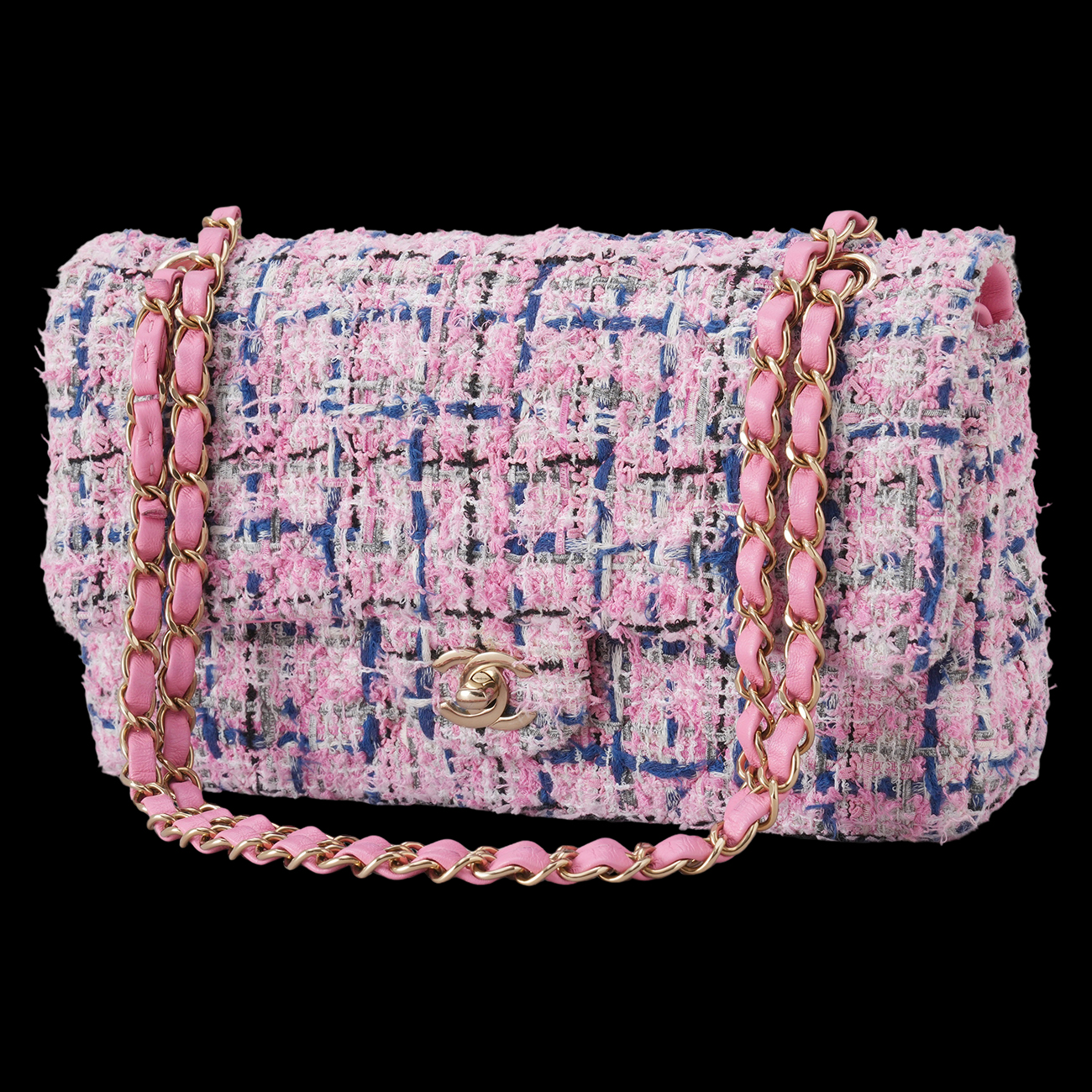 CHANEL(USED)샤넬 트위드 클래식 미듐 플랩백